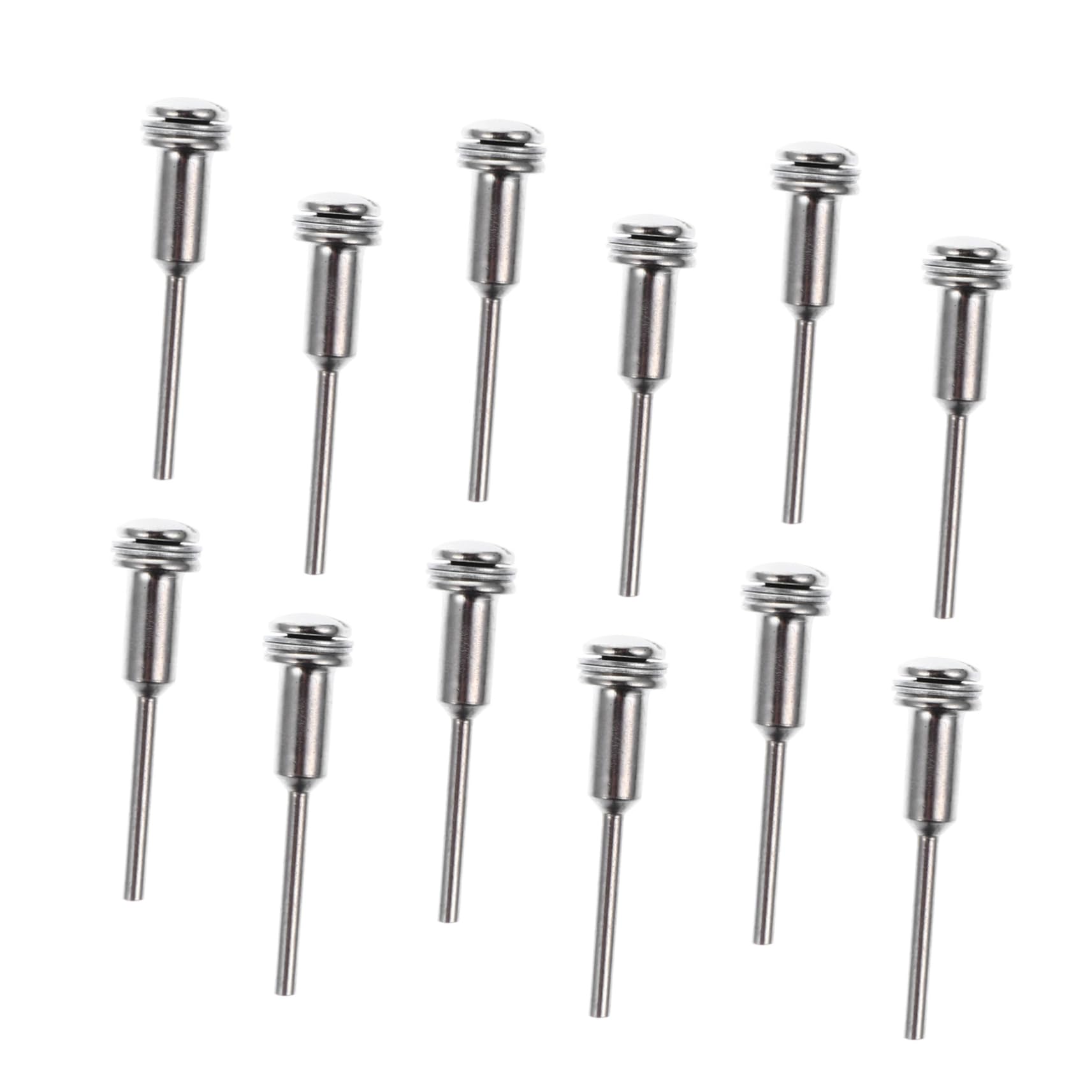 HOMSFOU High-speed Steel Fixing Rods Simple Clamping Rods Mandrels for Drill Press Sandpaper Clamp Sanding Bands