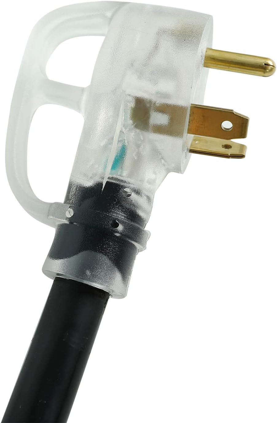 RV Extension Power Cord 25FT with Handles 30 AMP Heavy Duty Weatherproof Electrical Camper Trailer Marine Boat Shore Cable w/ LED Twist Lock Connector Wire - - 