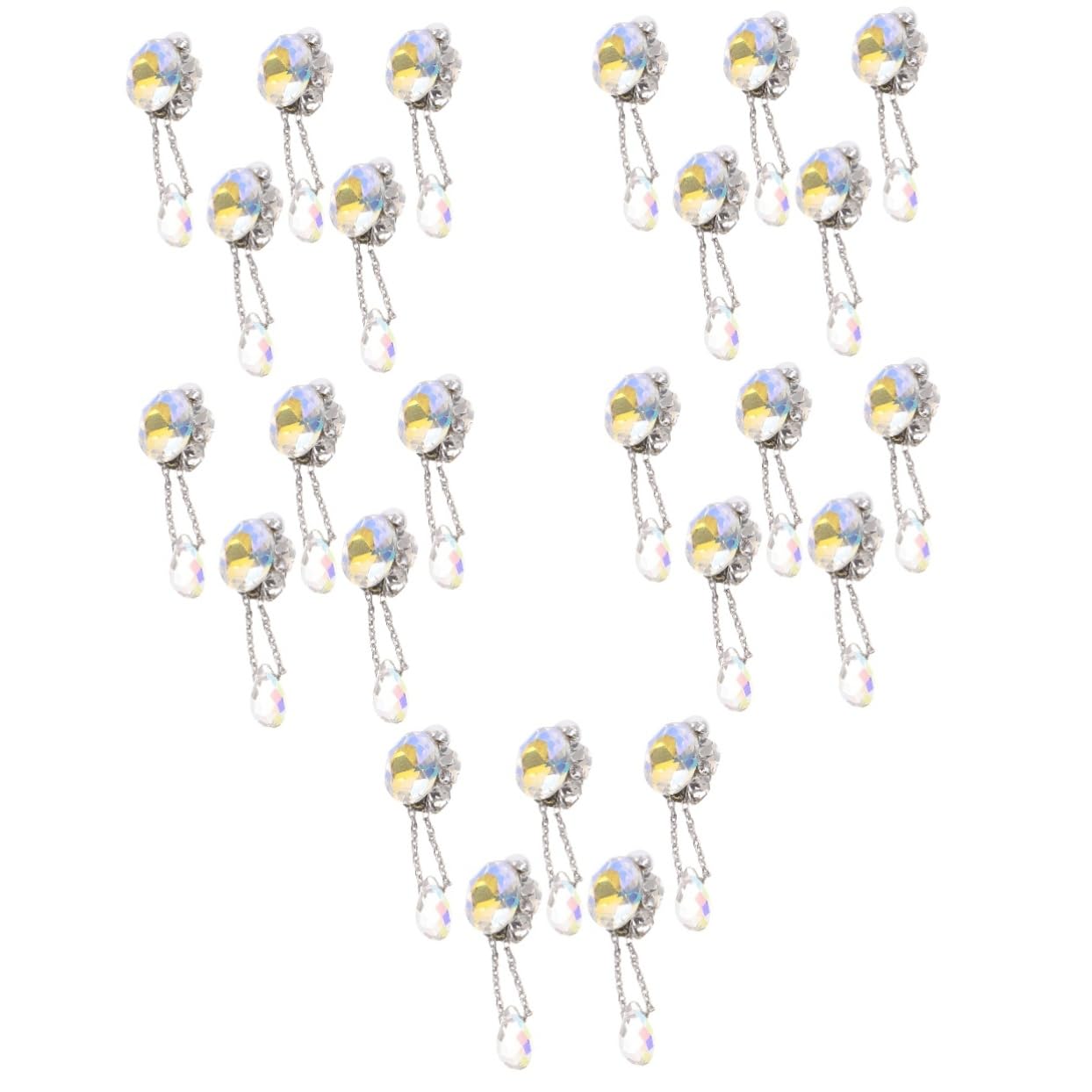 BESTYASH 25pièces Décorations Manucure Accessoires De Nail Art Bijoux Pour Ornements Élégants