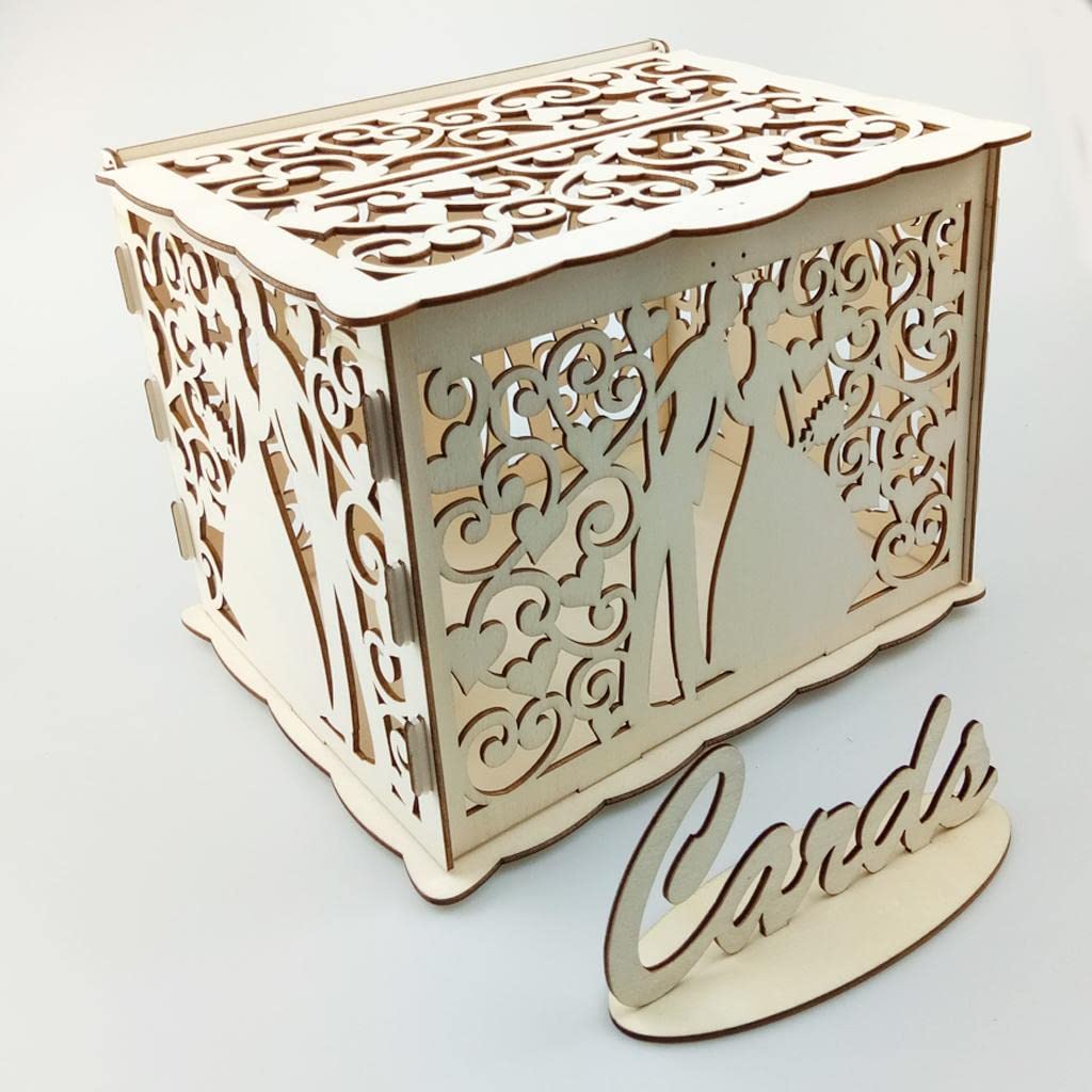 Buy Wooden Wedding Card Box Type 2 S Online at Low Prices in India ...