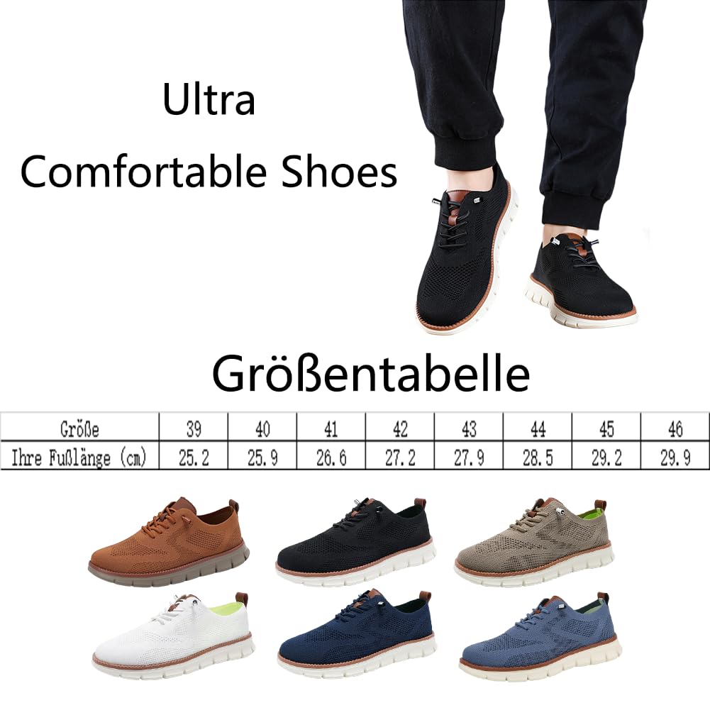 Urban-Ultra Comfortable Shoes, Schuhe Herren, Atmungsaktive Breit Sneaker, Walkingschuhe