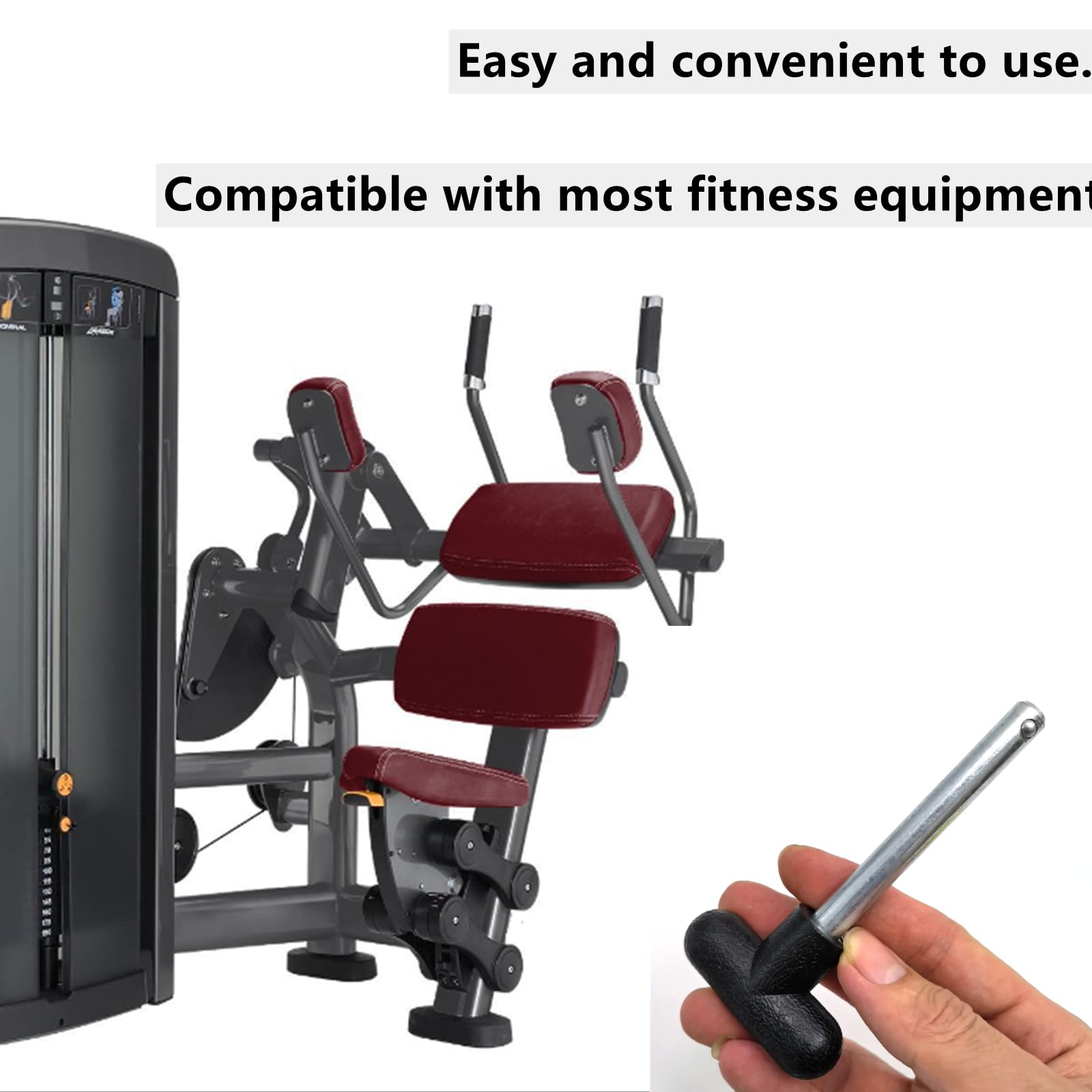 Zhouocea Gym Pin Weight Stack Pin Replacement Weight Pin Locking Universal Stack Training Pins Stainless Steel Selector Pin Fitness Equipment Multipurpose Weight Stack Replacement - Image 4