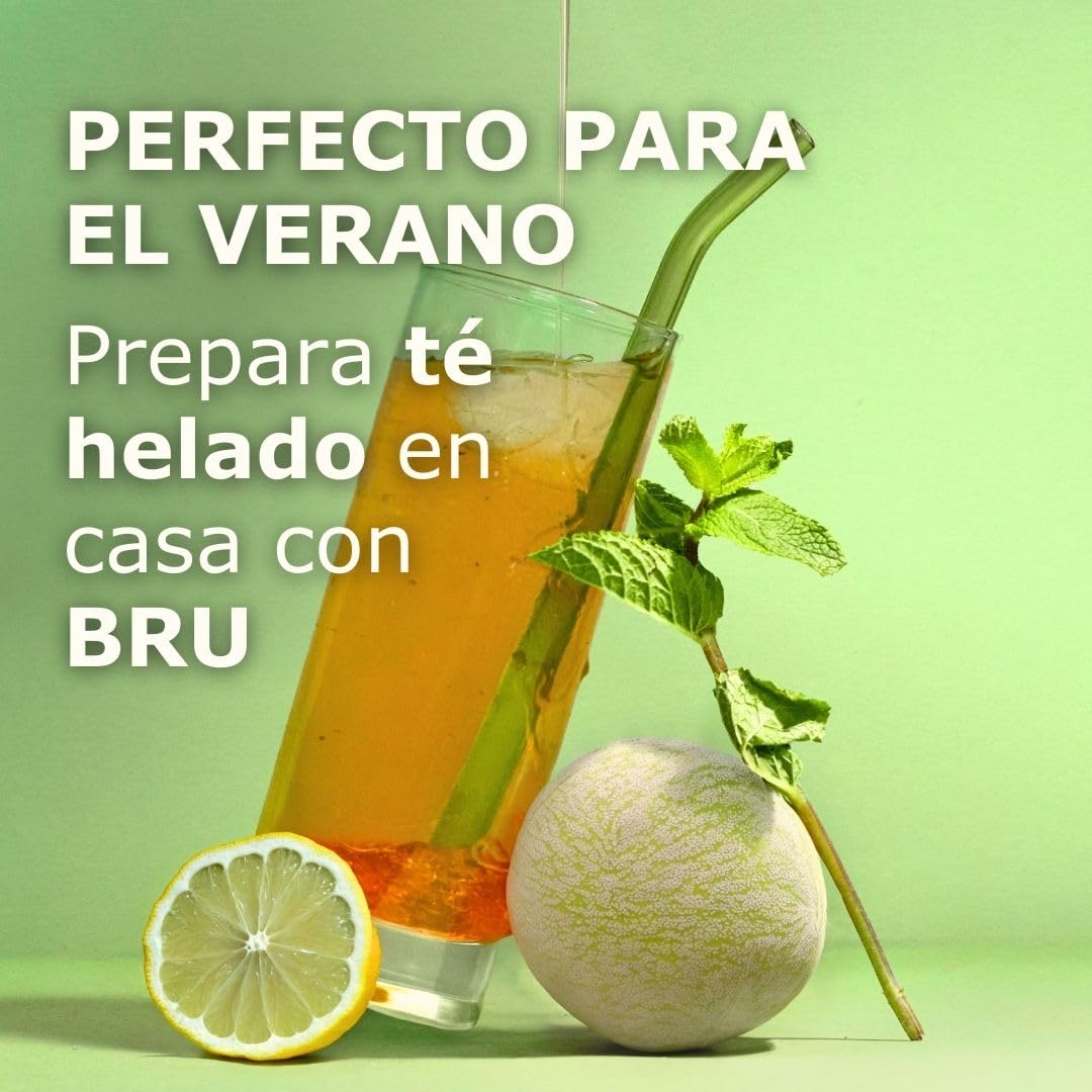 Máquina de té BRU Maker One, SIN cápsulas, dispensador de agua caliente y máquina de té en uno, té y agua filtrada con solo tocar un botón, sistema de limpieza automático