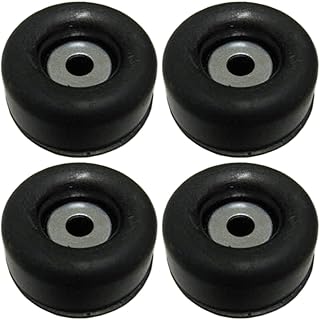 Set of 4 Pcs 2.5" Air Compressor Rubber Feet Foot Mount Anti Vibration Bumper Pads Black