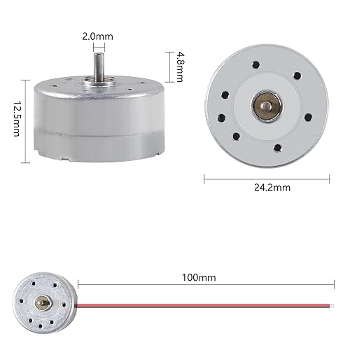 Miniatura 2 de 20pcs Mini Generador Motores 3V-12V DC Motor eléctrico para DIY generador electrónico de turbina eólica de manivela modelo de energía Proyecto