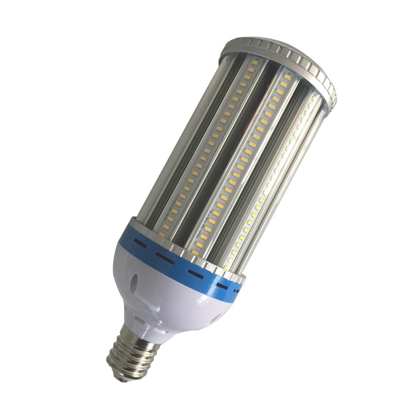 Bombilla LED de maíz regulable de alta potencia, 100 W, con ventilador, luz de 360 ​​grados y cubierta, 3000-6000 K Para iluminación comercial e industrial(Cool White 6000K)