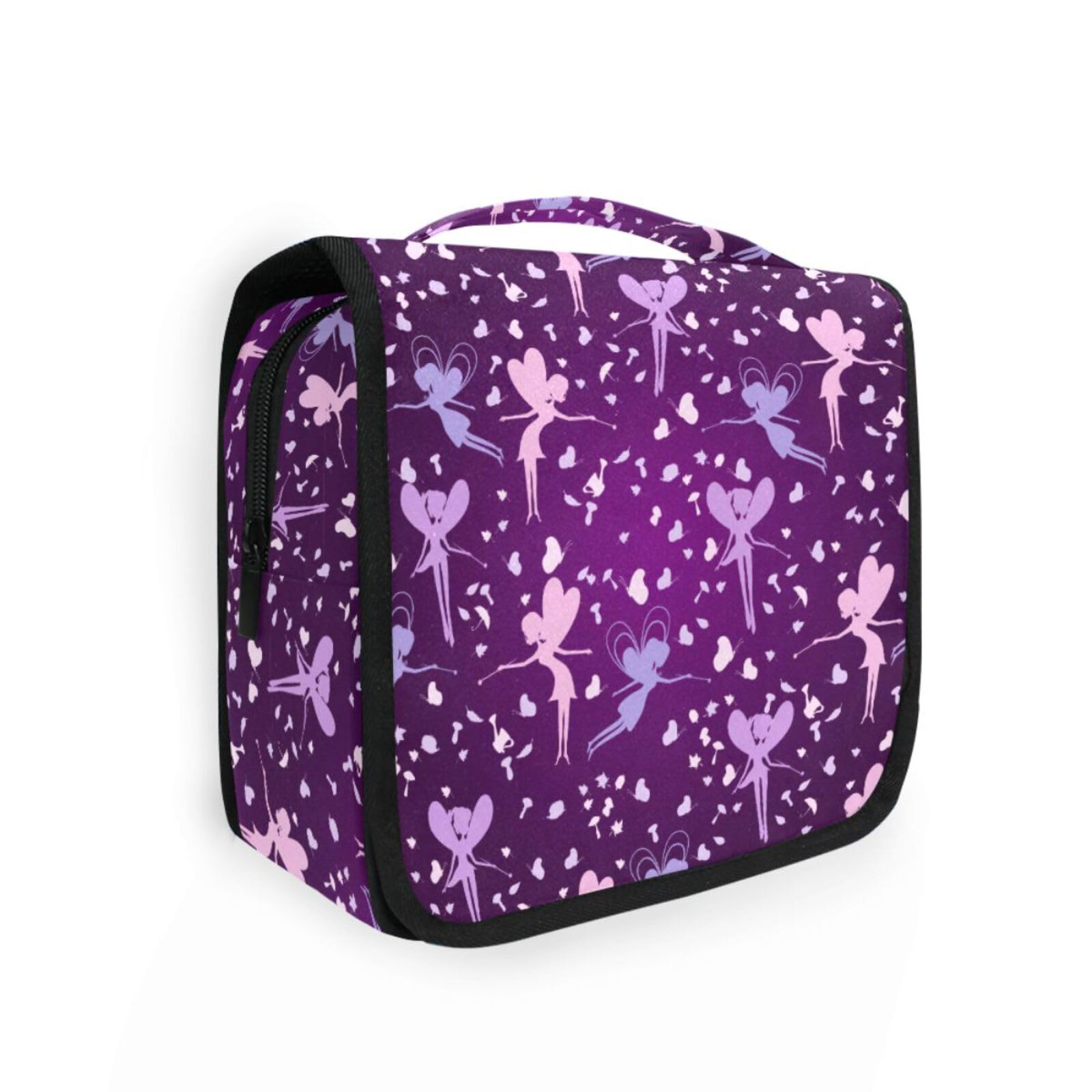 susiyo Hanging Travel Toiletry Bag Beauty Fairy Cosmetic Makeup Bag Portable Cosmetic Pouch Waterproof Shower Bag Travel Organizer Case for Women