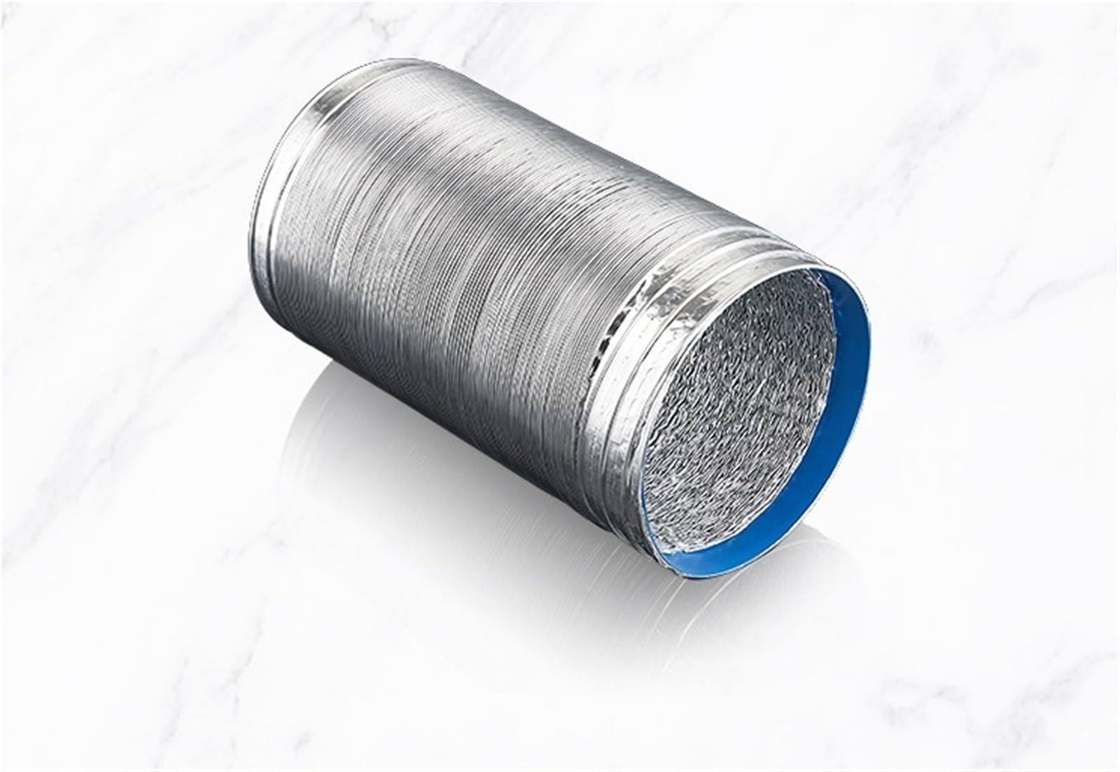 Tubo de ventilación papel aluminio cifrado, 2 uds., 2m, tubo humo escalable, salida cocina, manguera ventilador escape for baño para Campana Extractora(120mm)