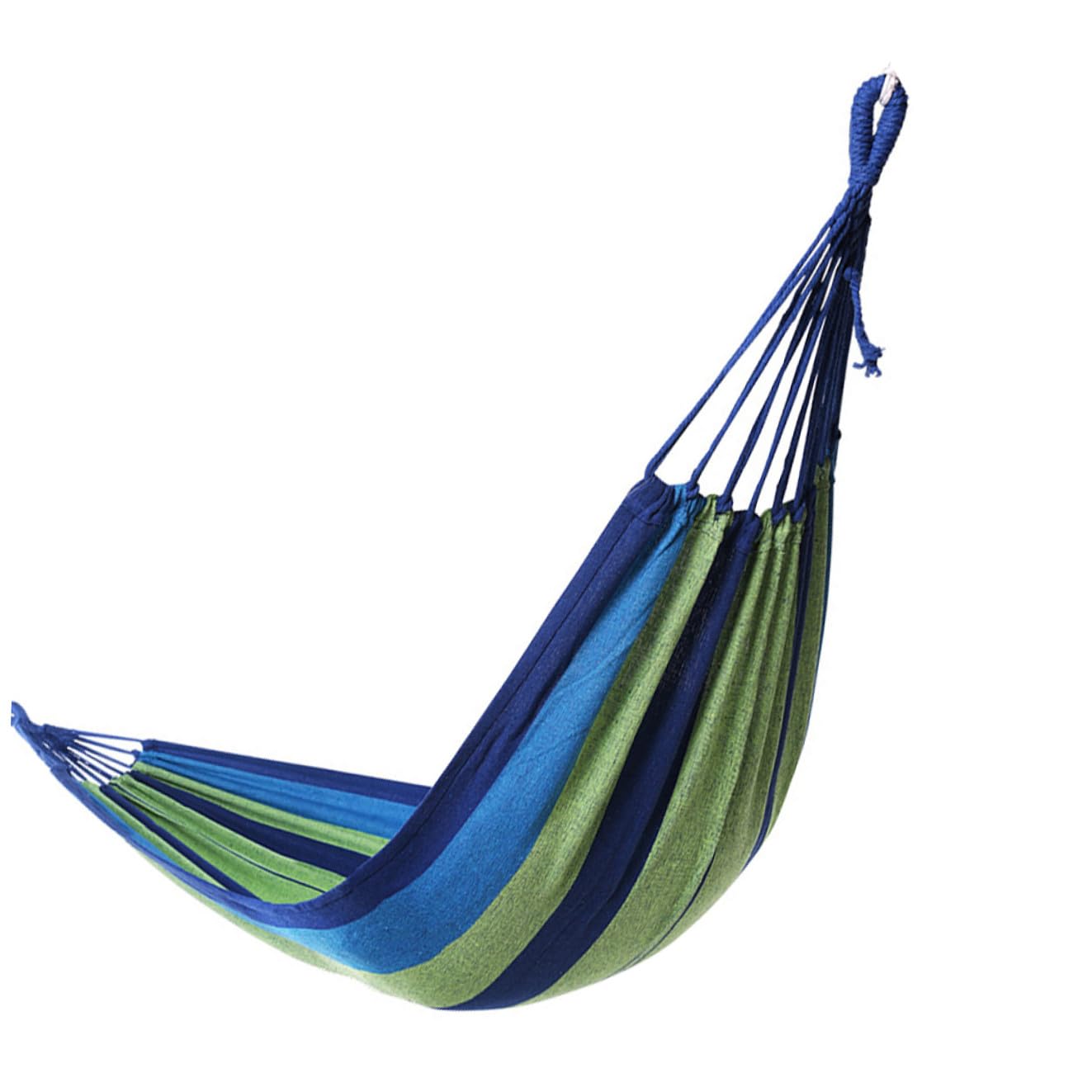 Hamac Double Portable en Toile Bleu, Léger, Facile à Installer