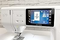 Vista 4 de Bernette B79 Computerized Sewing and Embroidery Machine with 5-Inch Color Touchscreen, Multi-Function Knobs, 4 LEDs, and 230mm Sewing Space