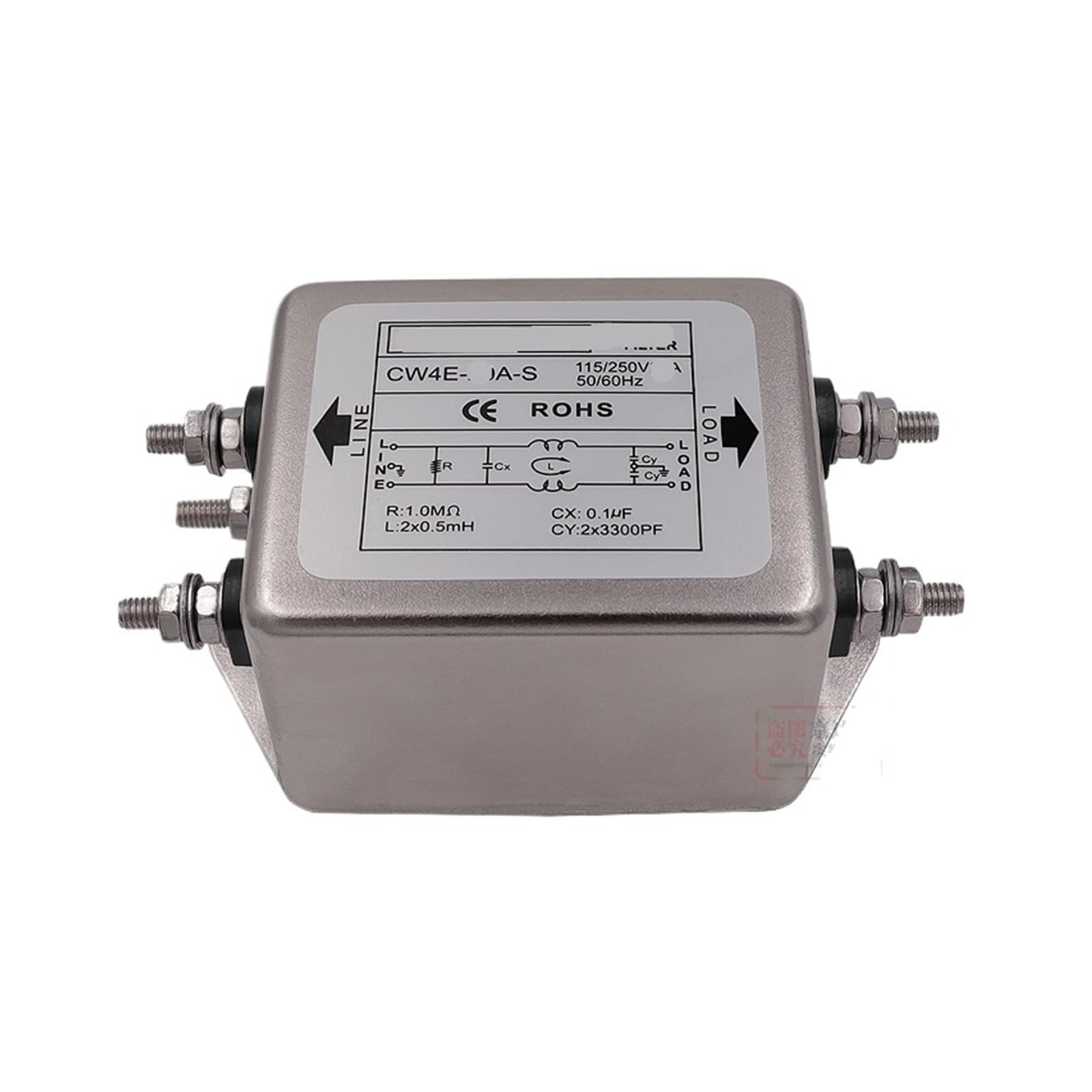Filtro de potencia servo monofásico CW4E 20A S supresor de interferencias CA
