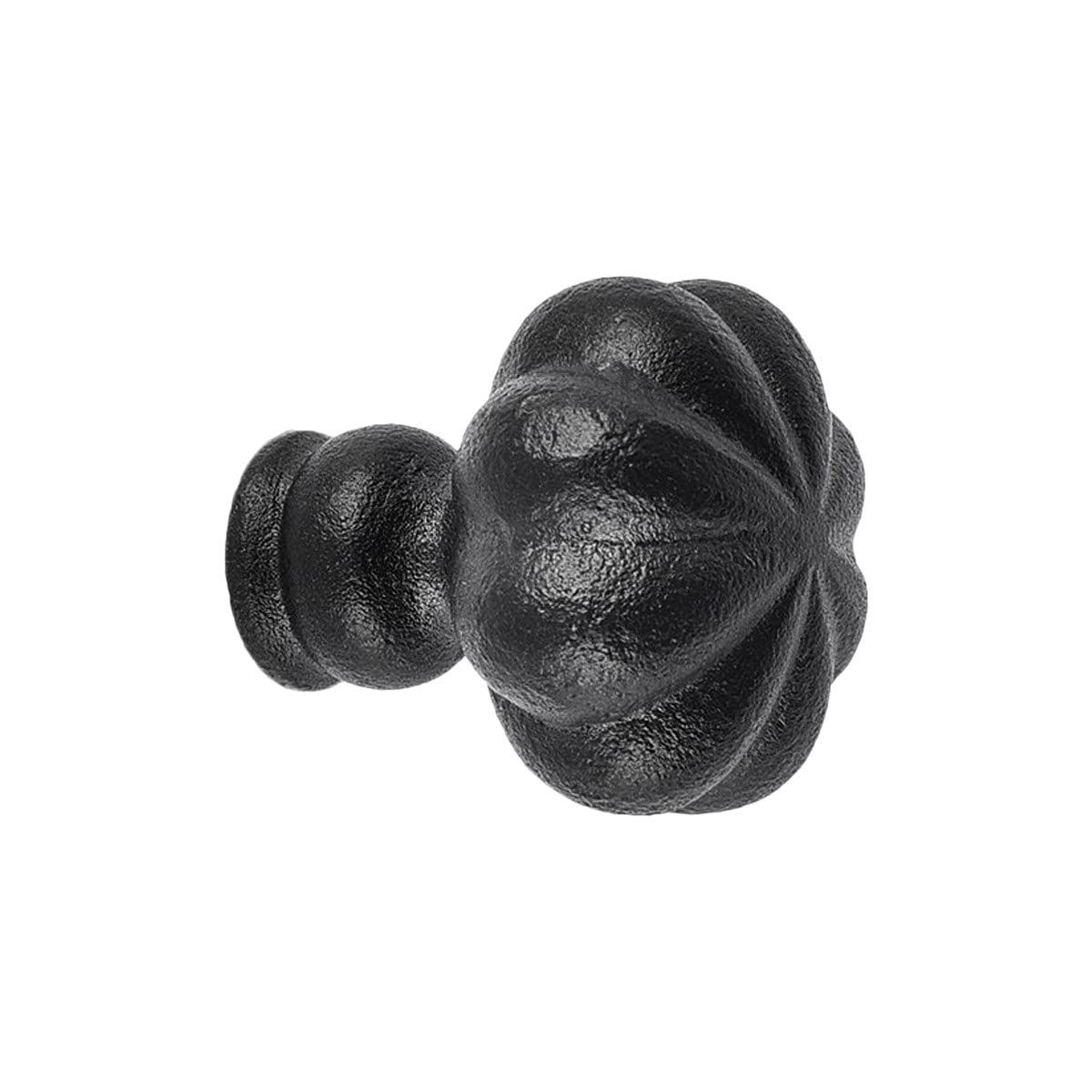 Cabinet Knob Black Wrought Iron Mission 1.5" Dia Renovators Supply