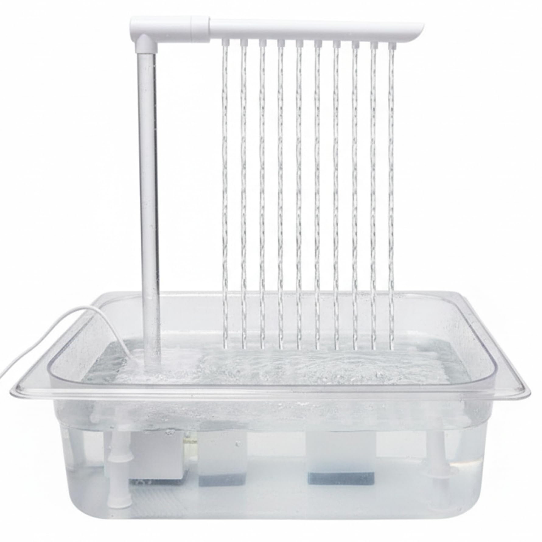 Douche pour montage en cage de petits perroquets pour éviter l'eau stagnante
