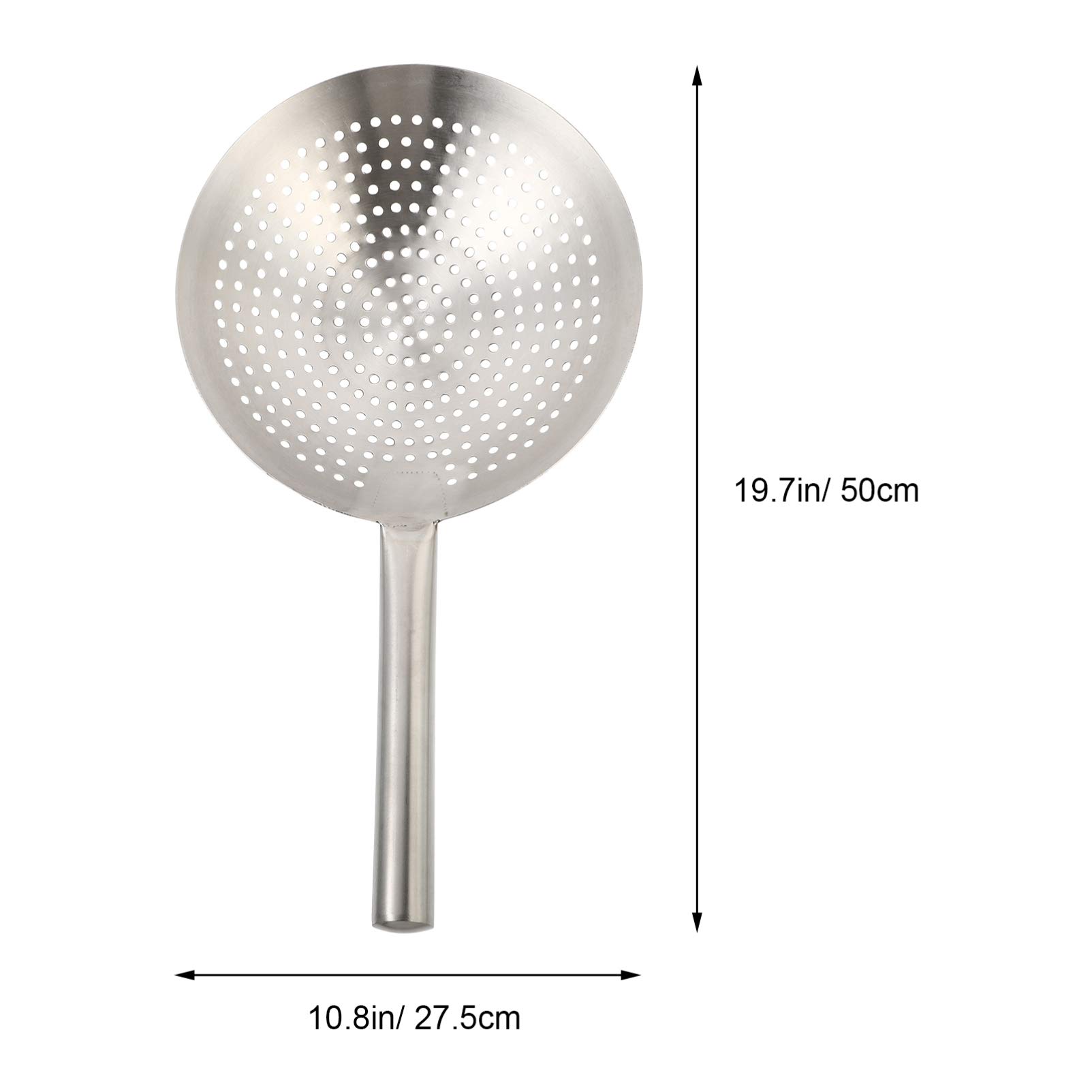 Housoutil Skimmer Küche Schaumlöffel Edelstahl Abseihlöffel Schaumkelle Ölfilter Löffel Schlitz Löffel Sieb Schöpflöffel Nudelsieb Mesh Sieb für Restaurant Hause Küche Hot Pot 28CM
