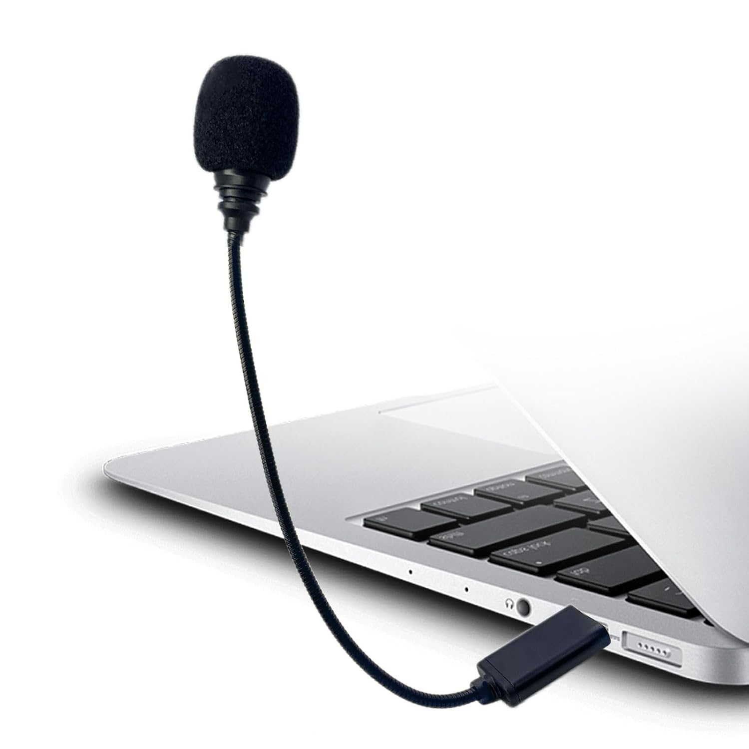 SEYUGOPTI USB Microphone for PC, USB-A Interface Laptop/Desktop Computer Clip-on Microphone, Plug & Play, 10.23in