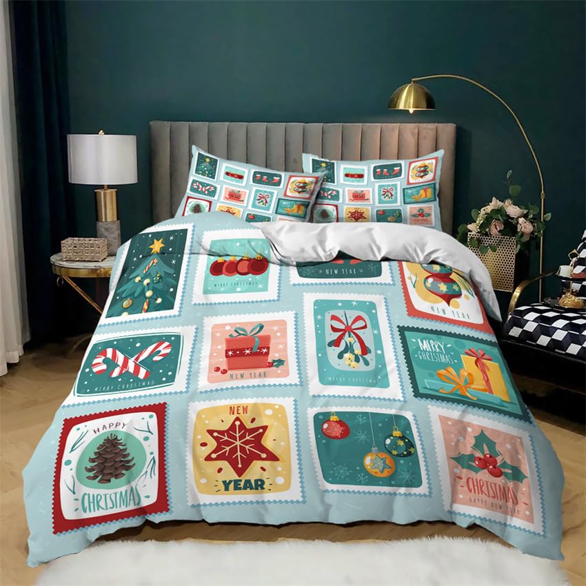 Housse de couette Stitch 200x200 cm en microfibre avec 2 taies d'oreiller pour lit enfant