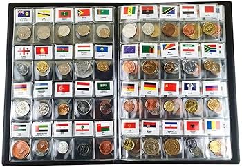 Amazon.co.jp: コインセット 世界各国の100/120/180種類のコイン 本物