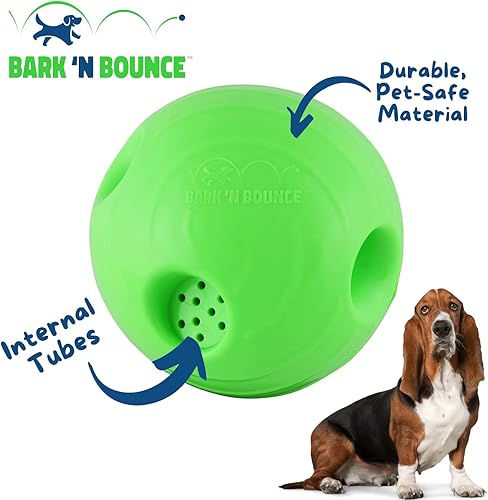 Miniatura 10 de Bark N Bounce La pelota interactiva de juguete para perros que rebota y ríe, involucrando los instintos naturales de tu perro  SM 3.75 pulgadas