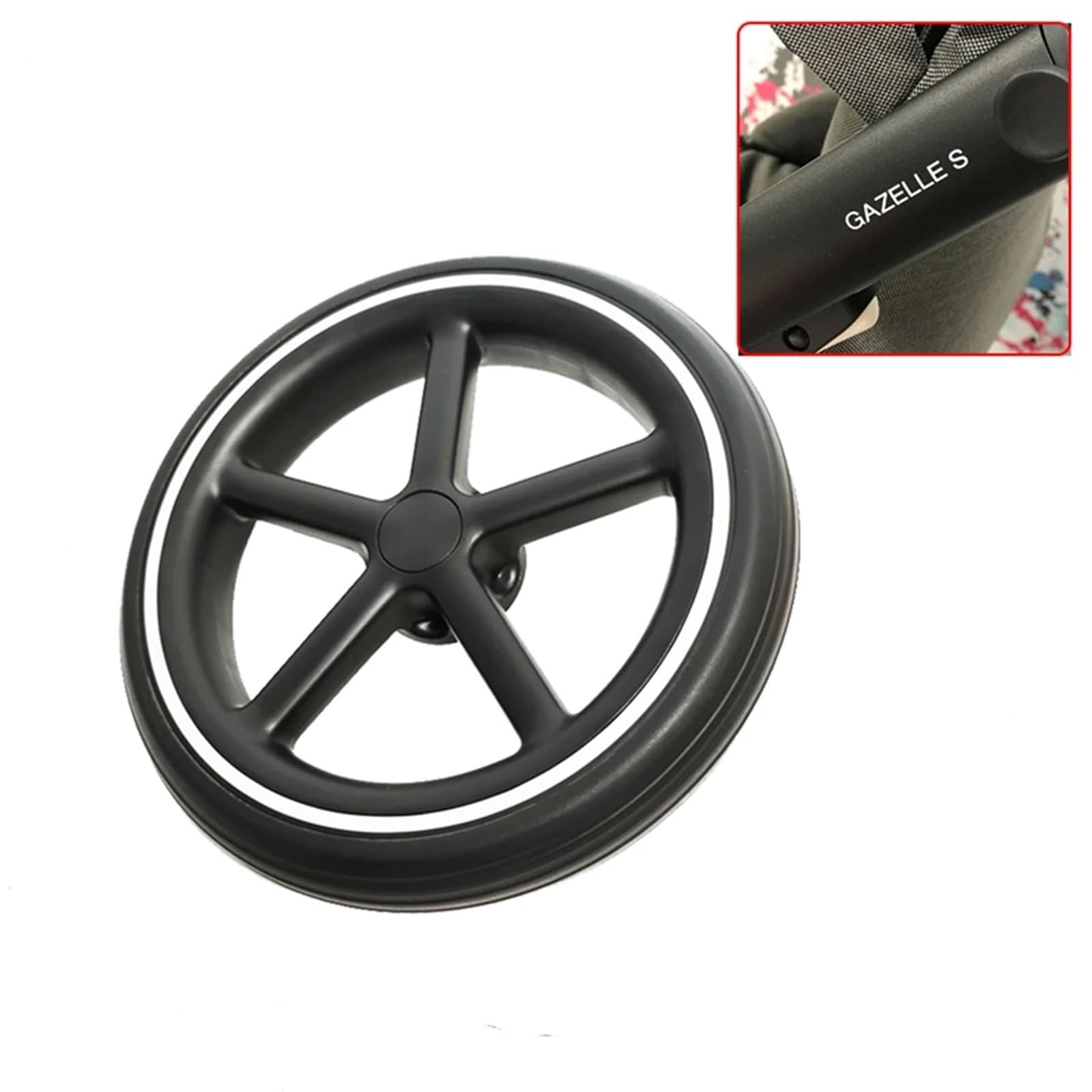 Stroller Back Wheel for Cybex Gazelle S Rear with Bearing and Axle Pushchair Baby Replace Accessories : Health & Household