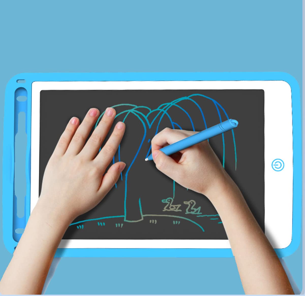 TOYBY LCD Writing Tablet,10 Inch Colorful Toddler Doodle Board Drawing Tablet,Erasable Reusable Electronic Drawing Pads for Kids,Toddler Drawing Board Toy for Ages 3 4 5 6 7Year Old Boys Girls (Blue)