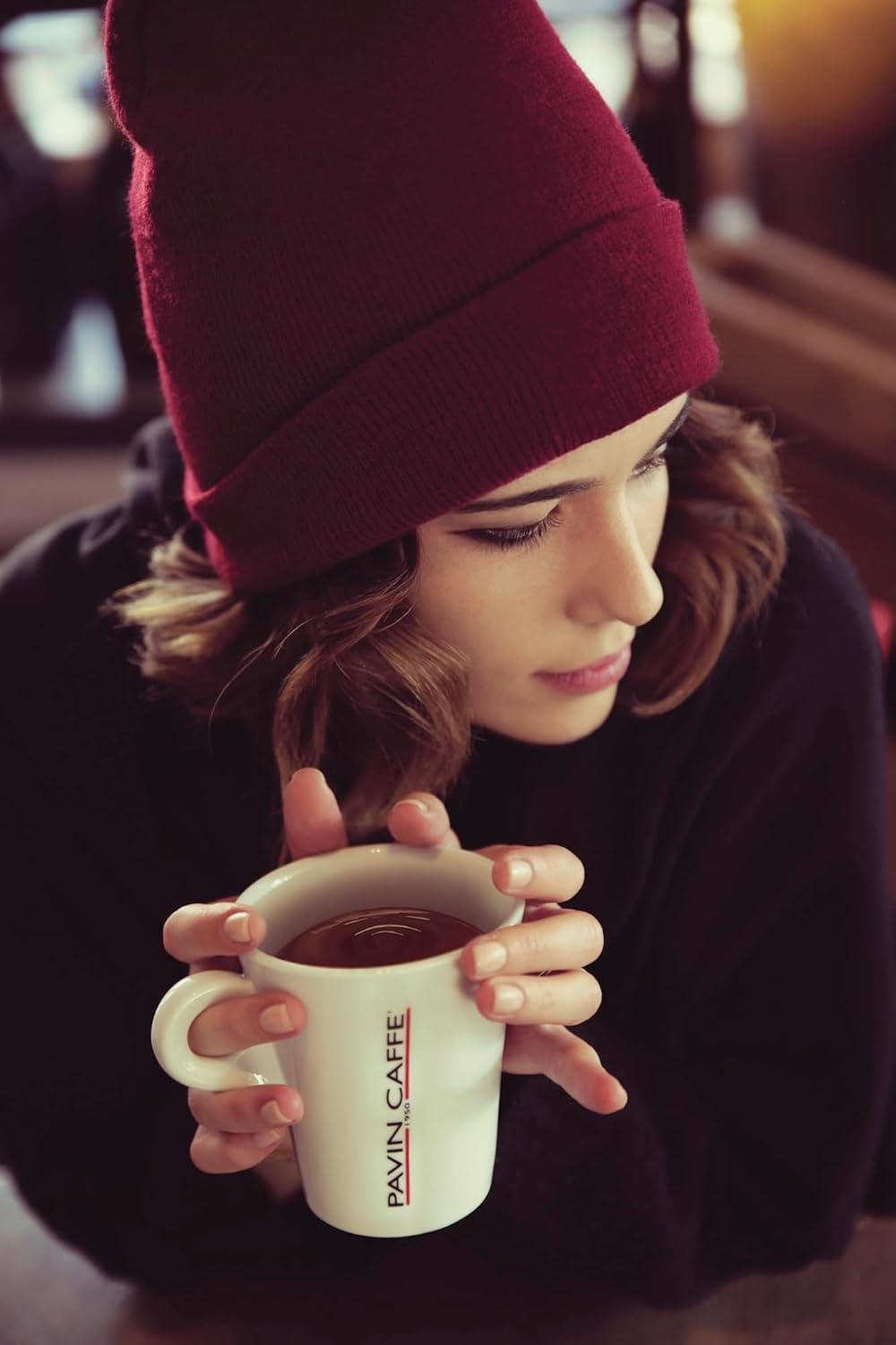 Pavin caffè Espresso coffee beans - Extra Bar | Medium roast | coffee beans whole | italian roast coffee | espresso beans | Intense & Creamy | Non-GMO | No Molds | 30% Arabica | 70% Robusta | 2.2 lbs