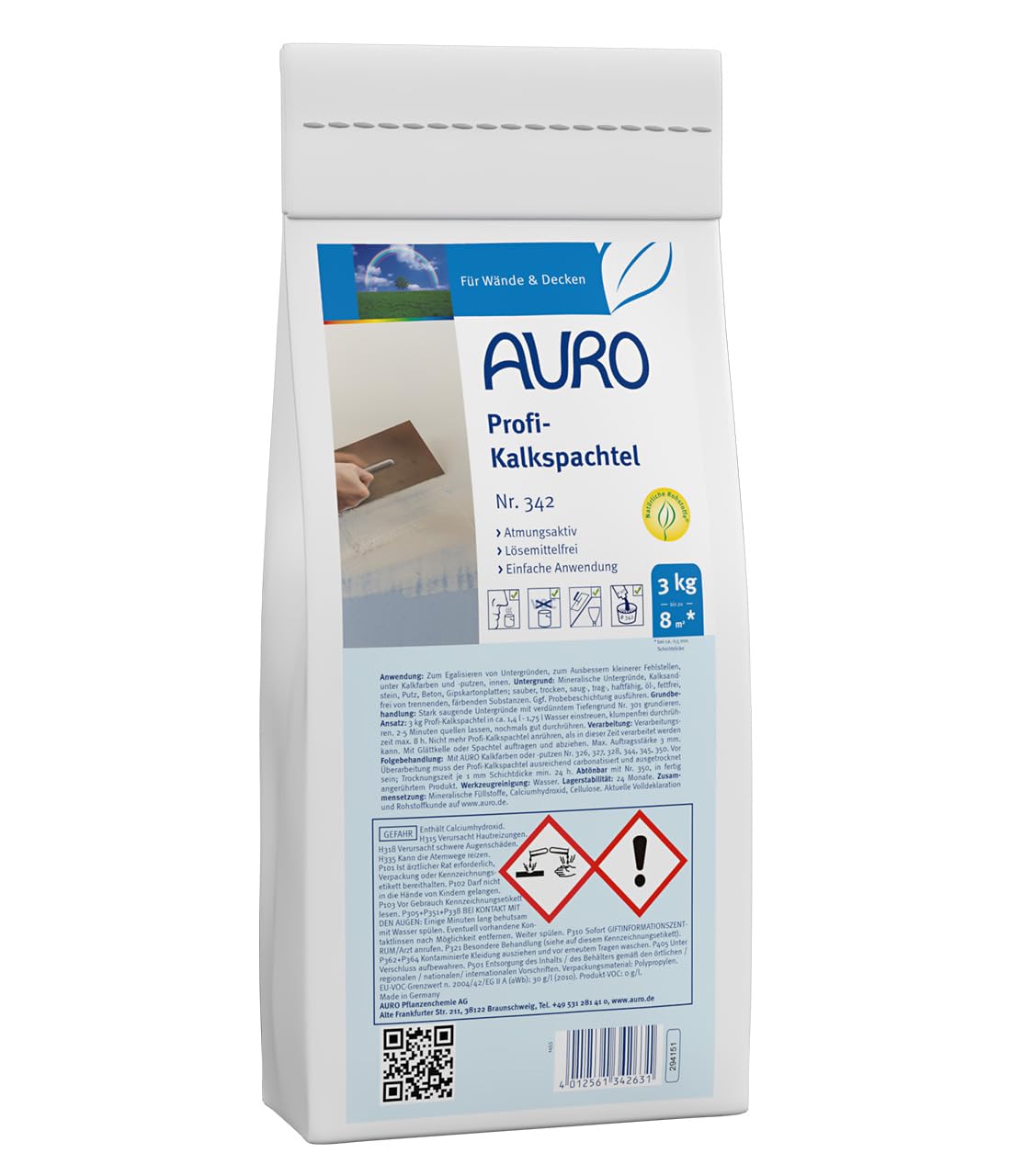 Auro Kalkbeschichtung Nr. 342, 3 kg