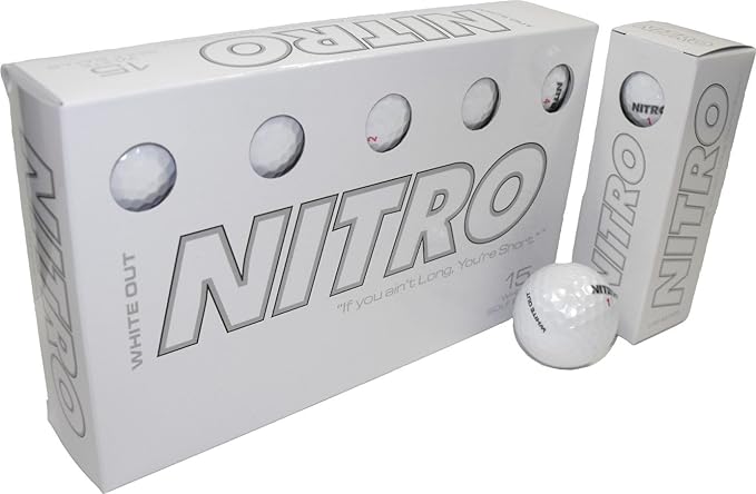 Nitro white out golf balls Clearance