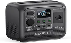 BLUETTI AC2A Gerador de Energia, Bateria LiFePO4 de 204Wh com 1 Saída CA 120V|300W (600W Power Lifting), Recarga de 0-80% em 30 Min, Gerador Solar para Camping, Viagens (Painel Solar Opcional)