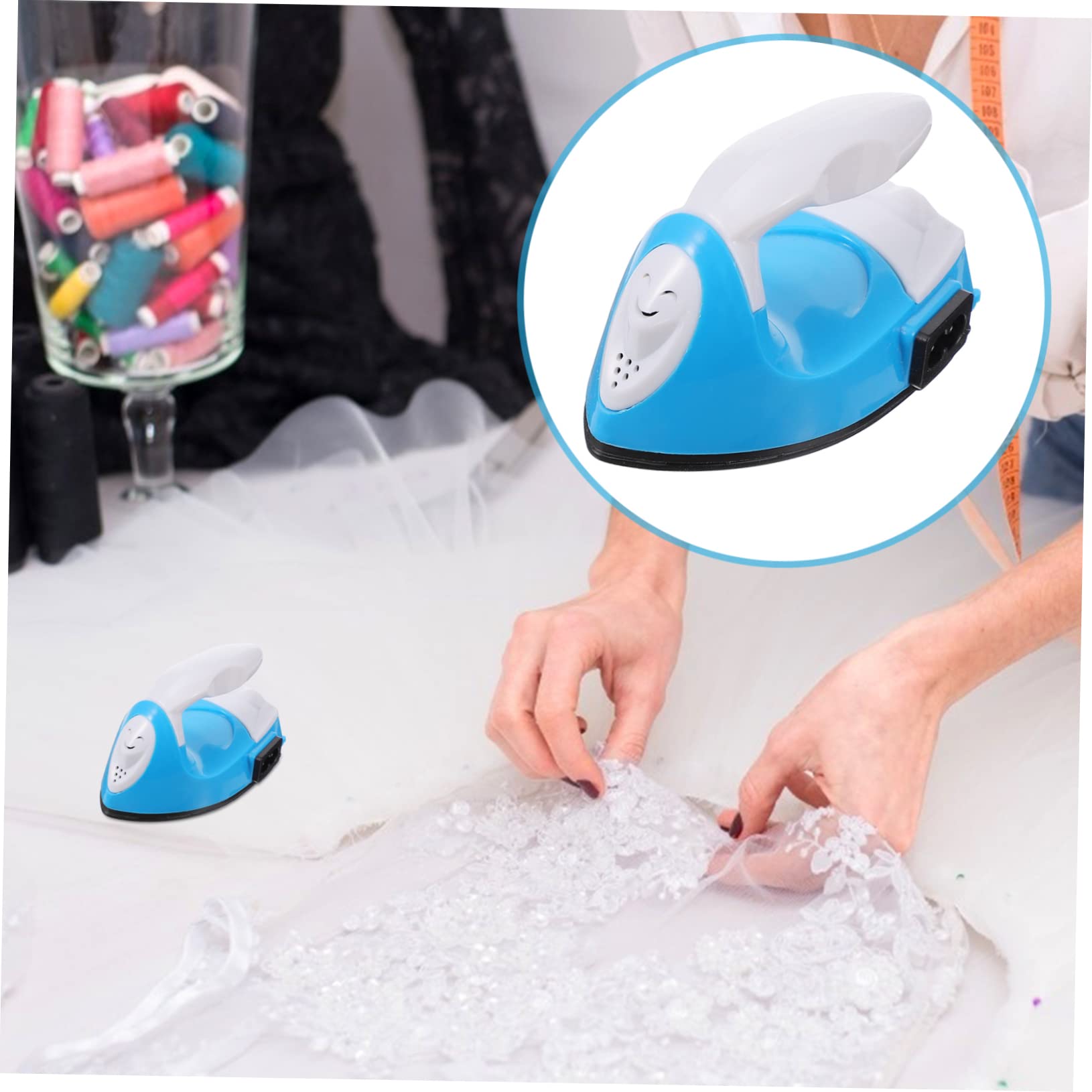 IMIKEYA Ferro da Stiro Elettrico Portatile Mini Riscaldamento Rapido e Manico Ergonomico per Progetti DIY di Melty Bead e Trasferimento Termico