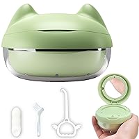 Vista 13 de Estuche de retención para limpieza, protector bucal sin fugas, bonito estuche de retención con herramienta de extracción de retenedor y cepillo