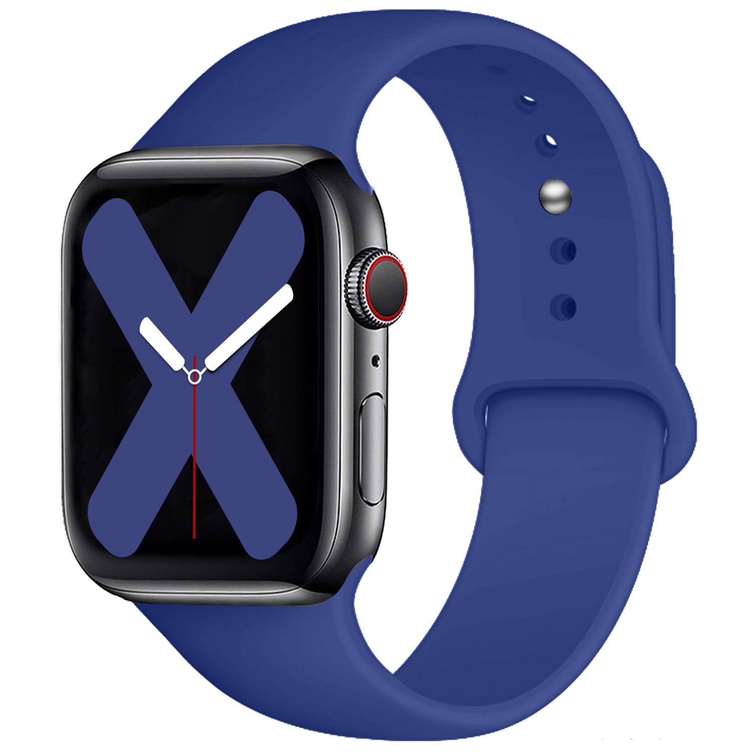Saucyi Compatible with Apple Watch Band 41mm 40mm 38mm 49mm 45mm 44mm 42mm,Soft Silicone Sport Band Replacement Strap with Classic Clasp for iWatch Series 8 7 6 5 4 3 2 1 SE