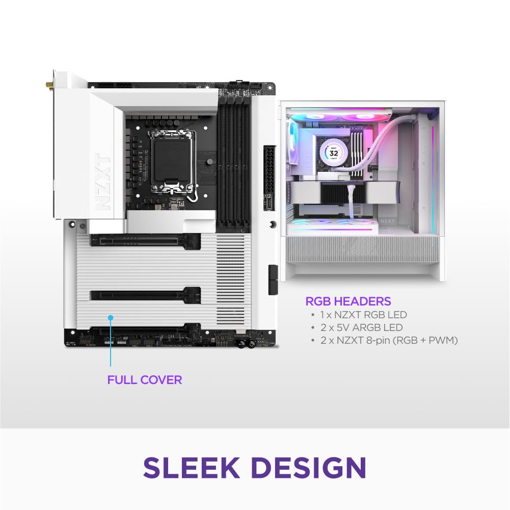 Amazon | NZXT N7 Z890 ATX Gaming Wi-Fi Motherboard White