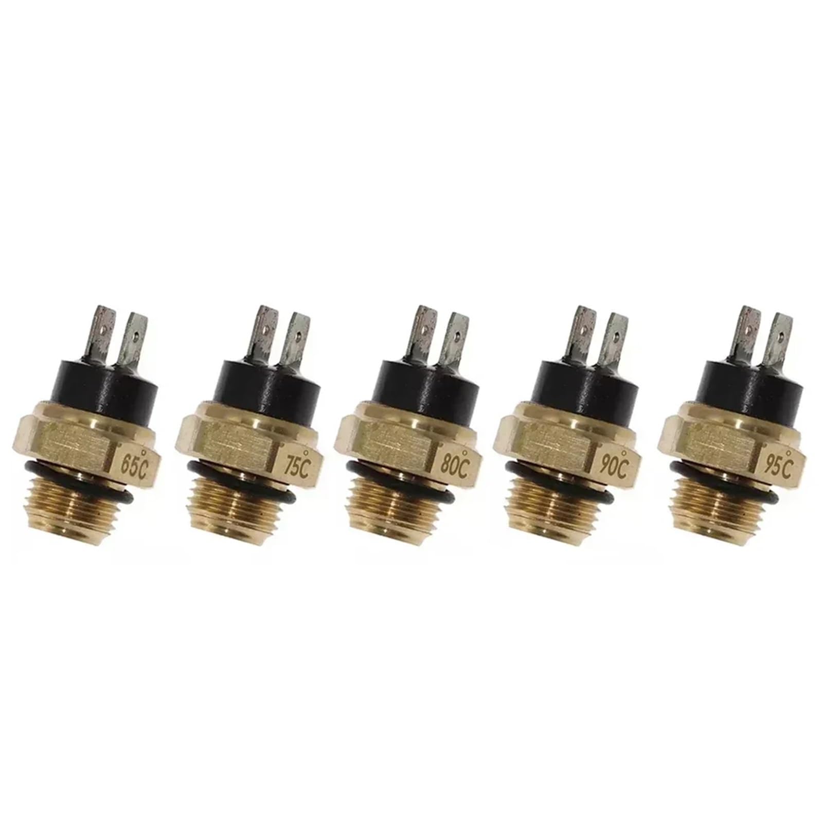 Sensore temperatura motore M16 65/75/80/90/95 ° Sensore temperatura acqua in rame Interruttore termostato ventola liquido di raffreddamento radiatore(95)