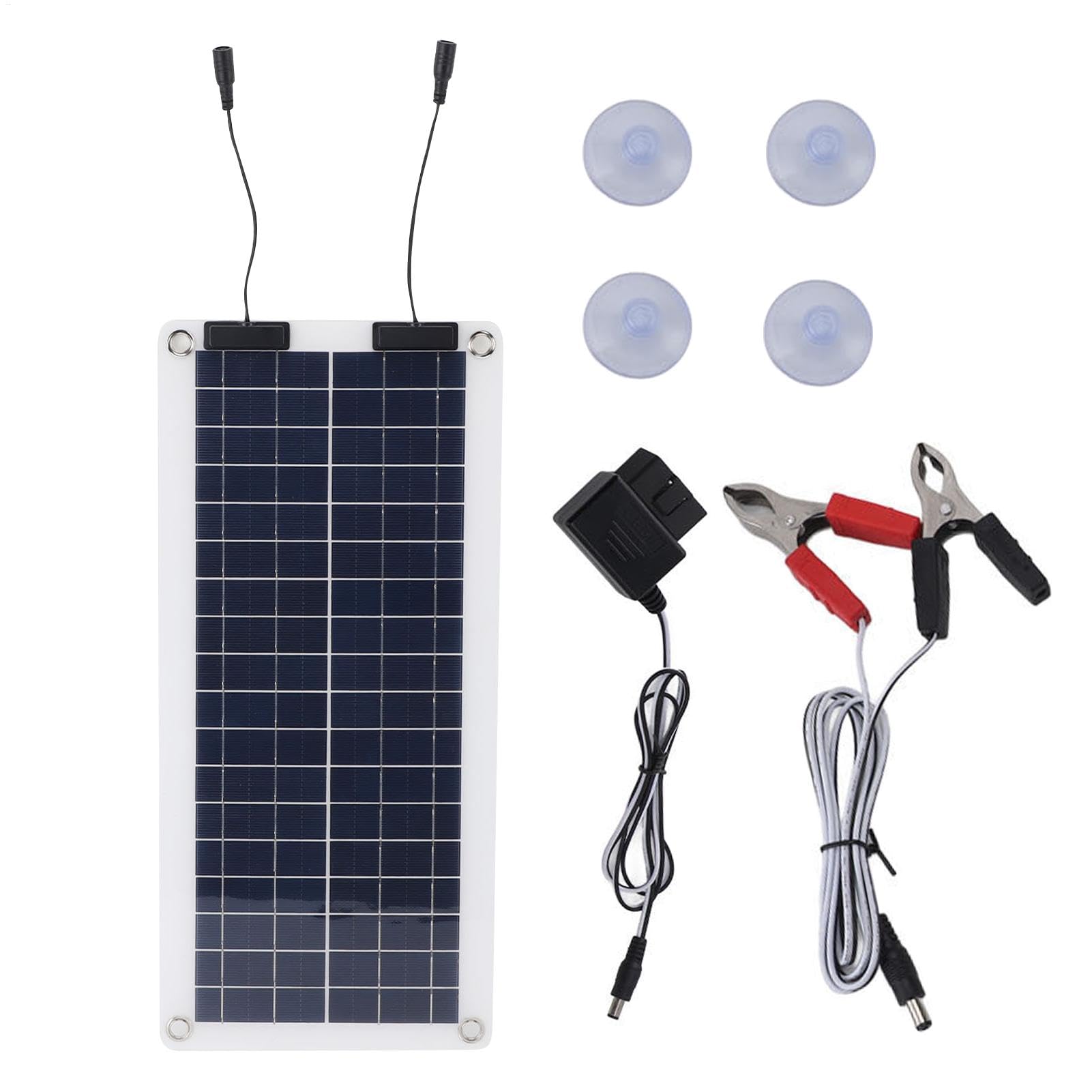 Caricabatteria Solare Auto - Mantenitore della Batteria Solare, Caricatore
