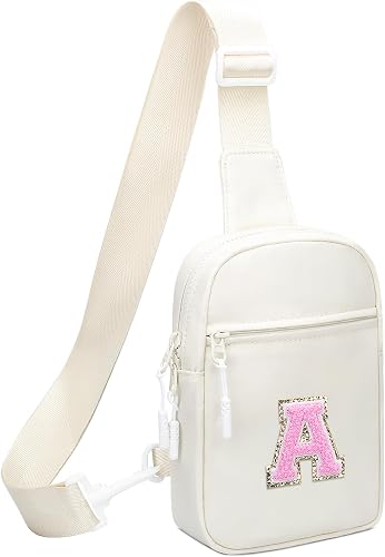 KKXIU Gifts for 6 7 8 9 10 11 12 Year Old Girls Initial Sling Bag Trendy Crossbo