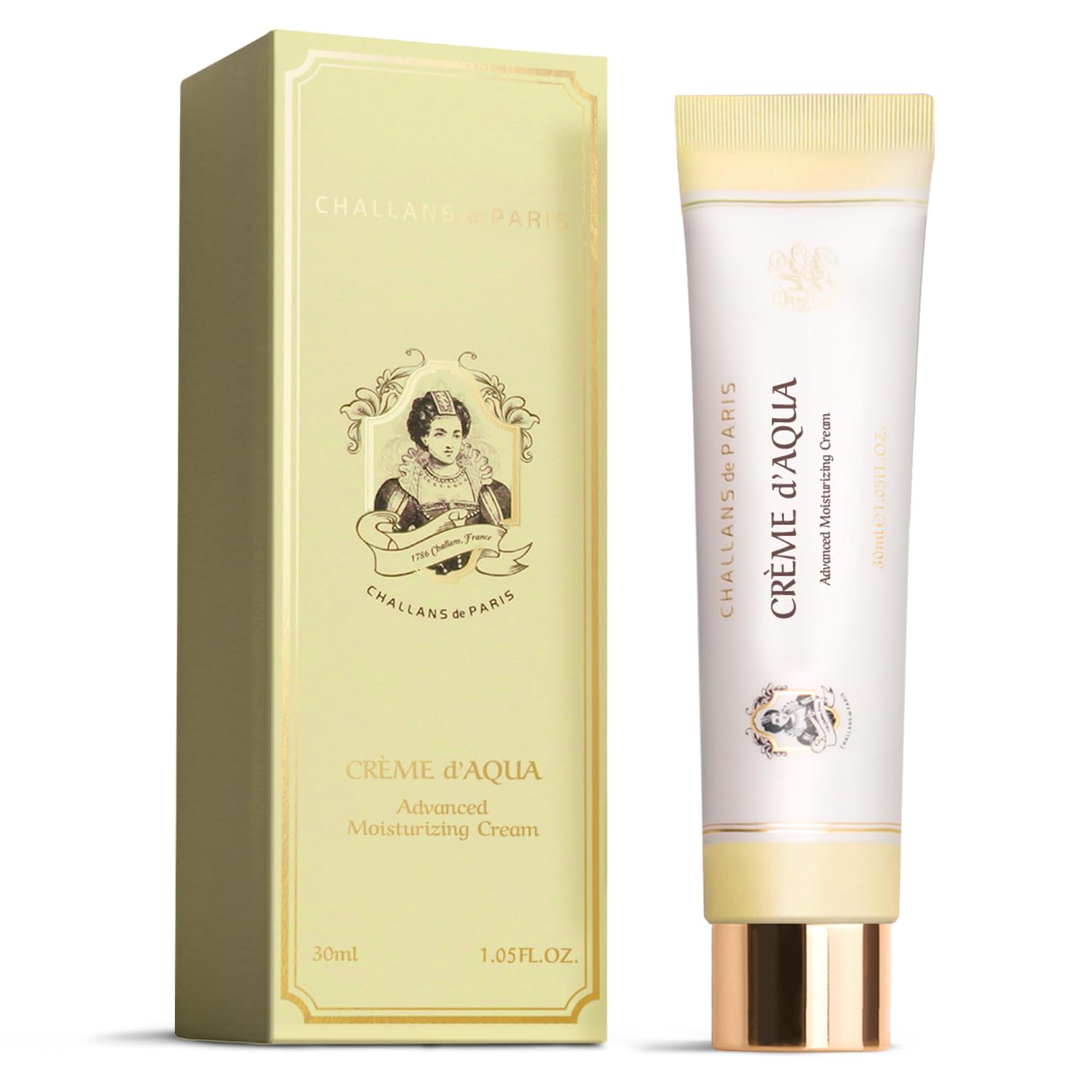 PARIS Creme de Aqua Korean face moisturizer cream Facial hydrating cream for All Skin Types 1.01 fl. Oz 30ml