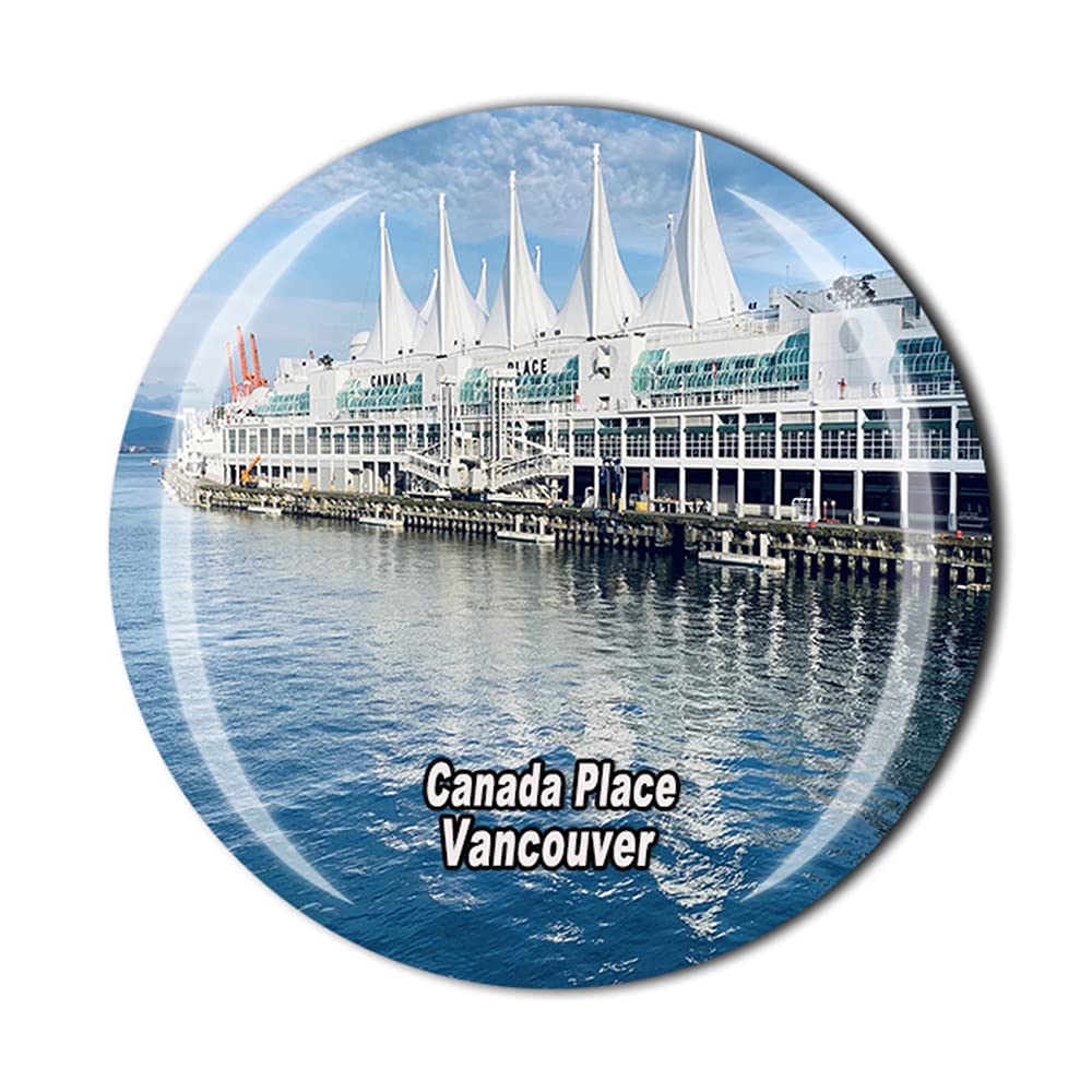 Muyu Magnet Vancouver Canada Canada Place Vancouver Fridge Magnet Souvenir Gift Crystal Magnetic Sticker Collection
