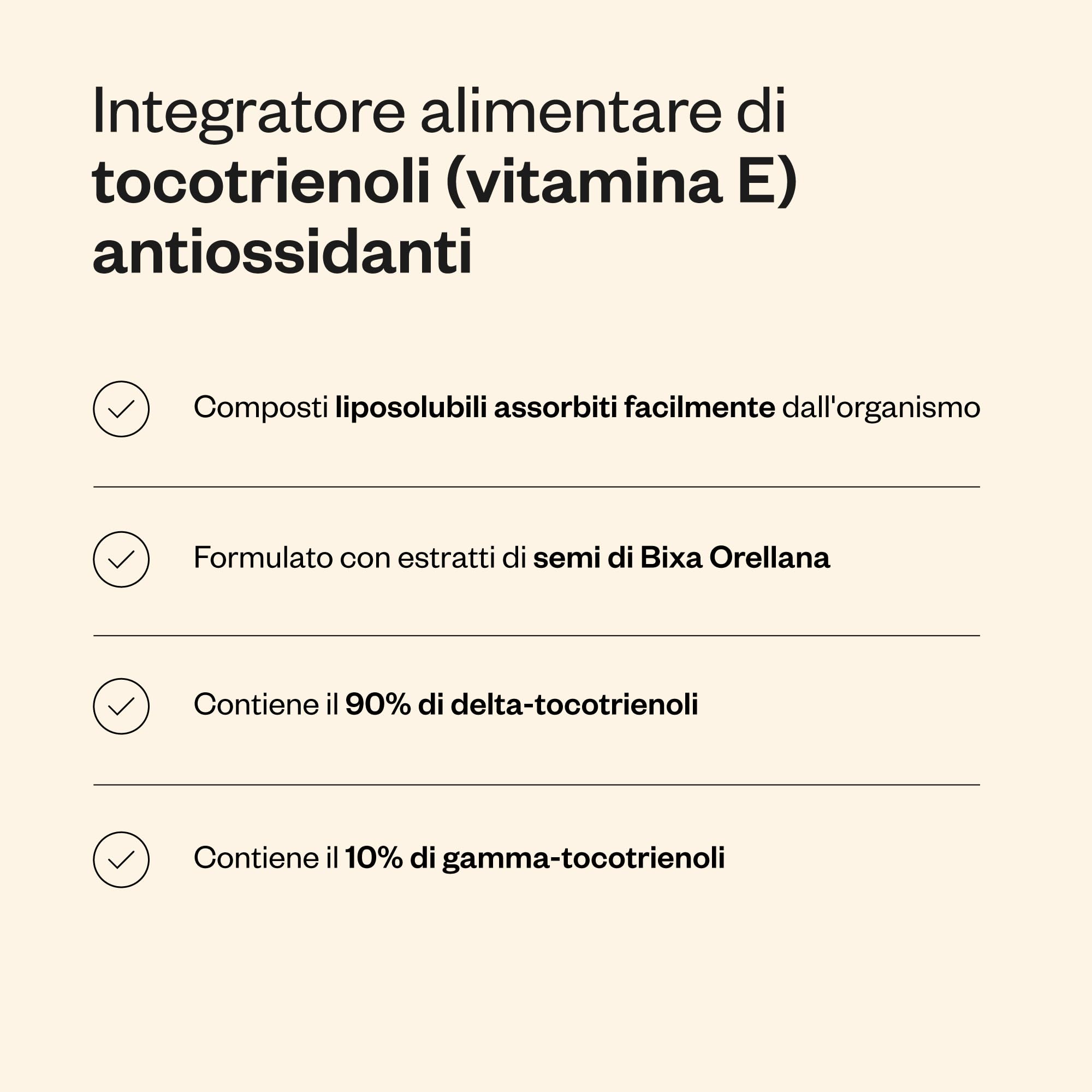 Annatto Tocotrienols - La più grande fonte naturale di vitamina E - Aiuta a proteggere tutte le cellule dallo stress ossidativo - Senza OGM - Senza glutine - Supersmart