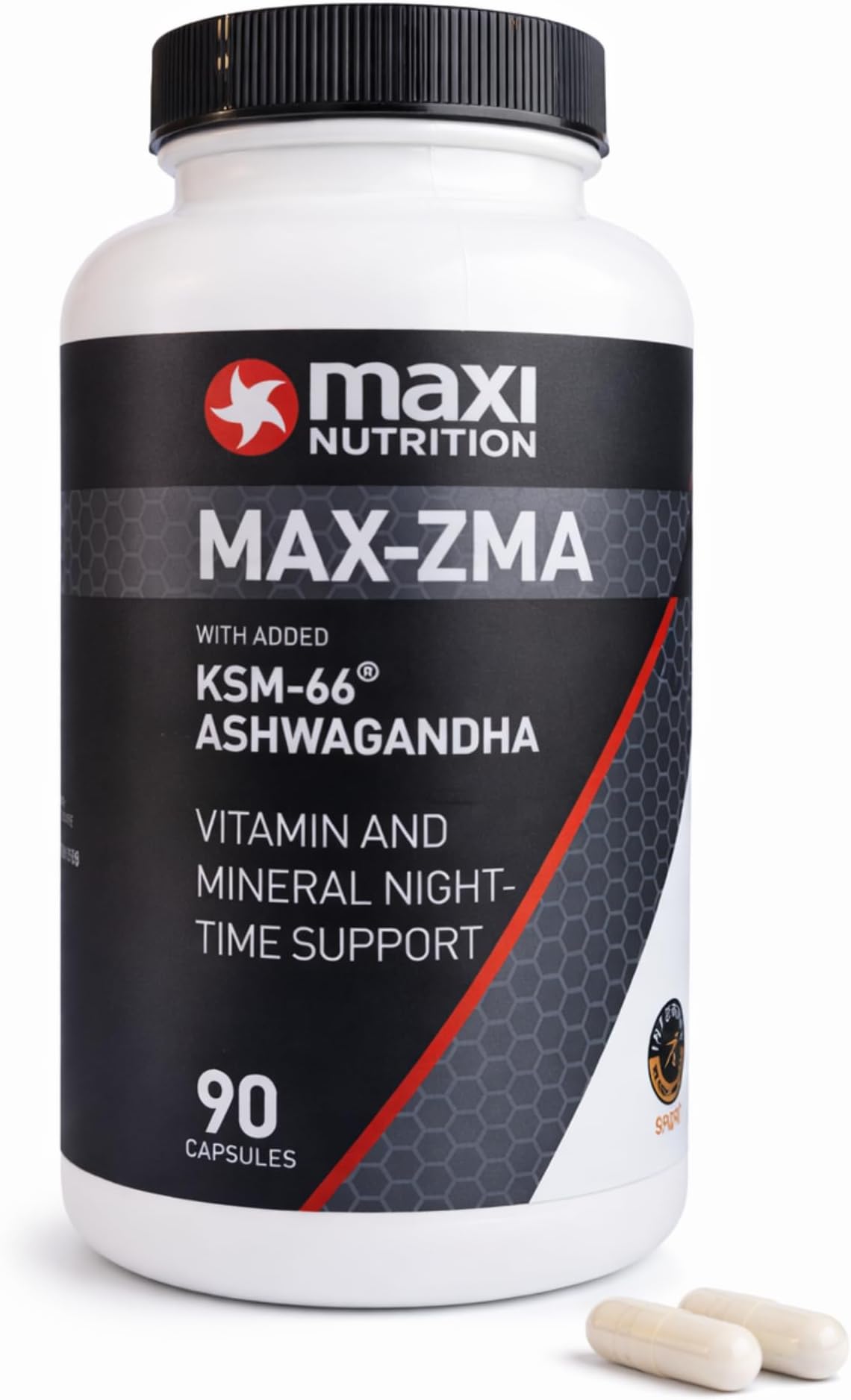 Maxi Nutrition ZMA | Zinc, Magnesium, Vitamin B6 & KSM-66 Ashwagandha for Rec...