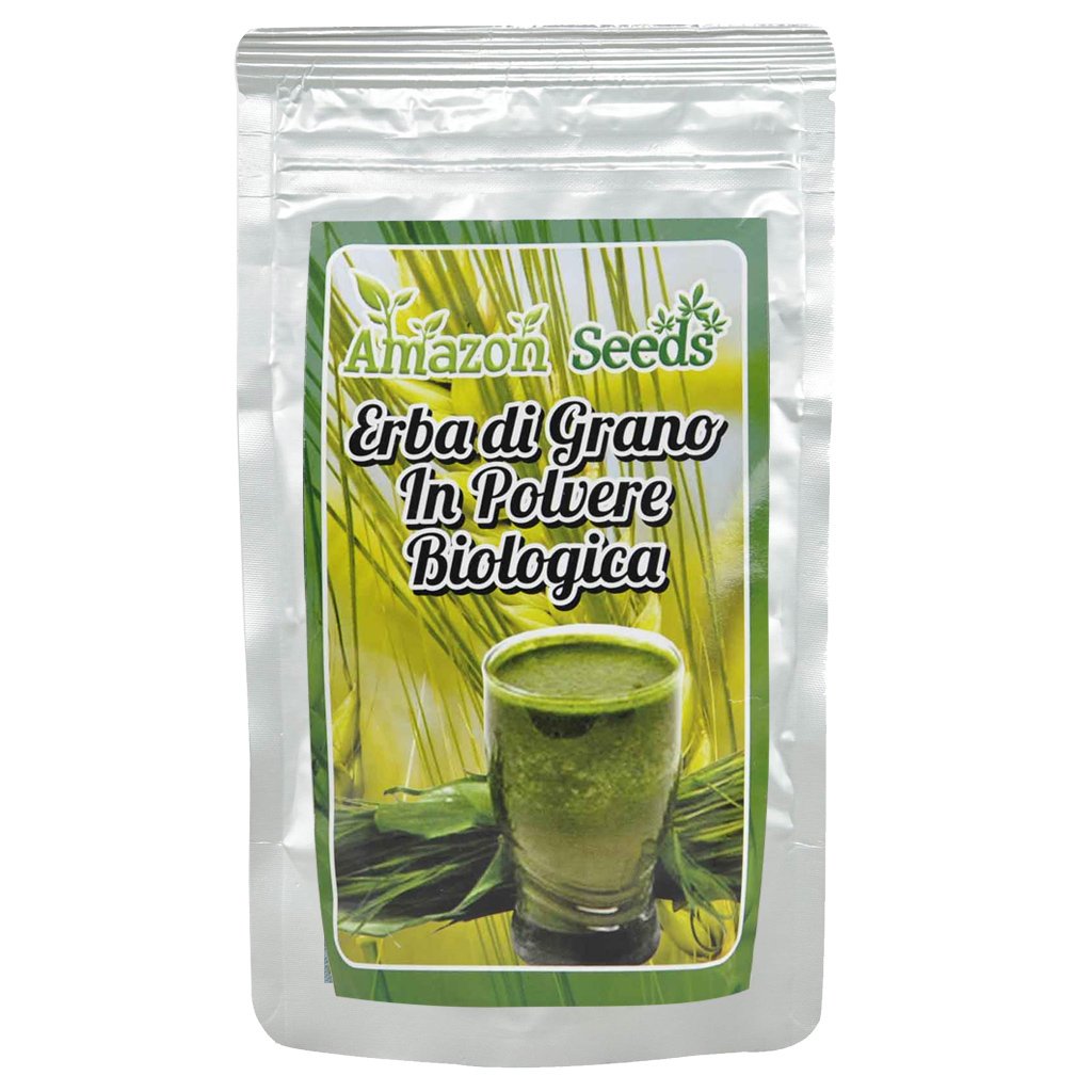 AMAZON SEEDS ERBA DI GRANO IN POLVERE BIOLOGICA 250 GR