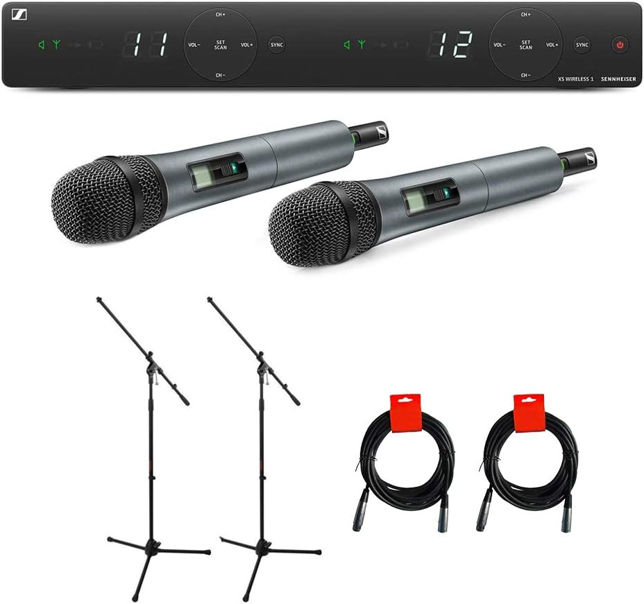 Sennheiser XSW 1-825 Dual-Vocal Set with Two 825 Handheld Microphones | A: 548 to 572 MHz