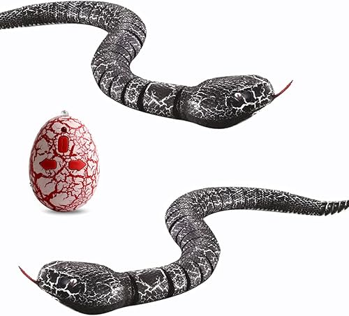 Miniatura 7 de TopSeller - Juguete de serpiente de control remoto recargable realista de 16 pulgadas para niños y bebés negro