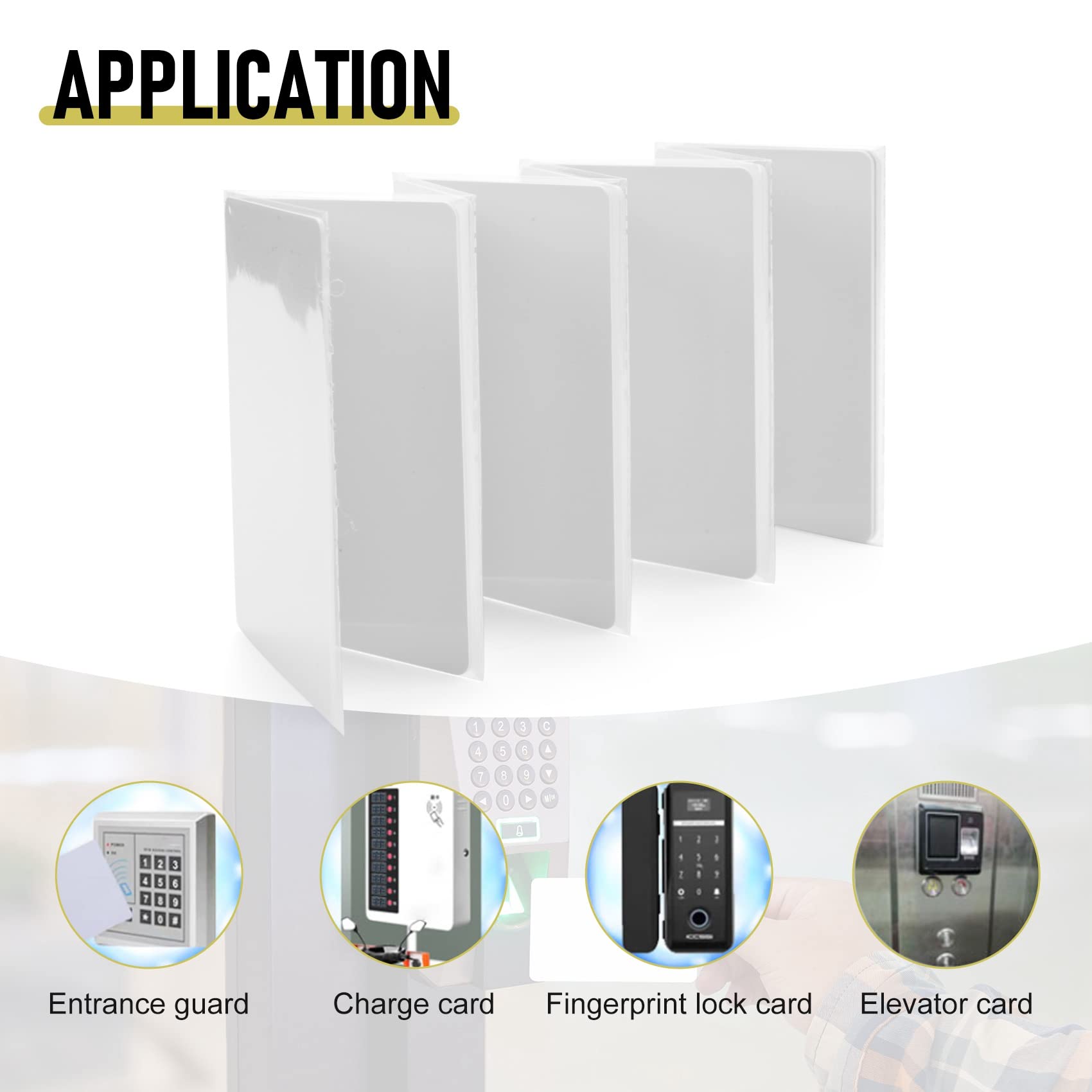 10 . RFID NFCsmart Chip Badge Clone 0 Sector Writable Tag UID Access Control Cienka karta 13,56 MHz do wielokrotnego zapisywania