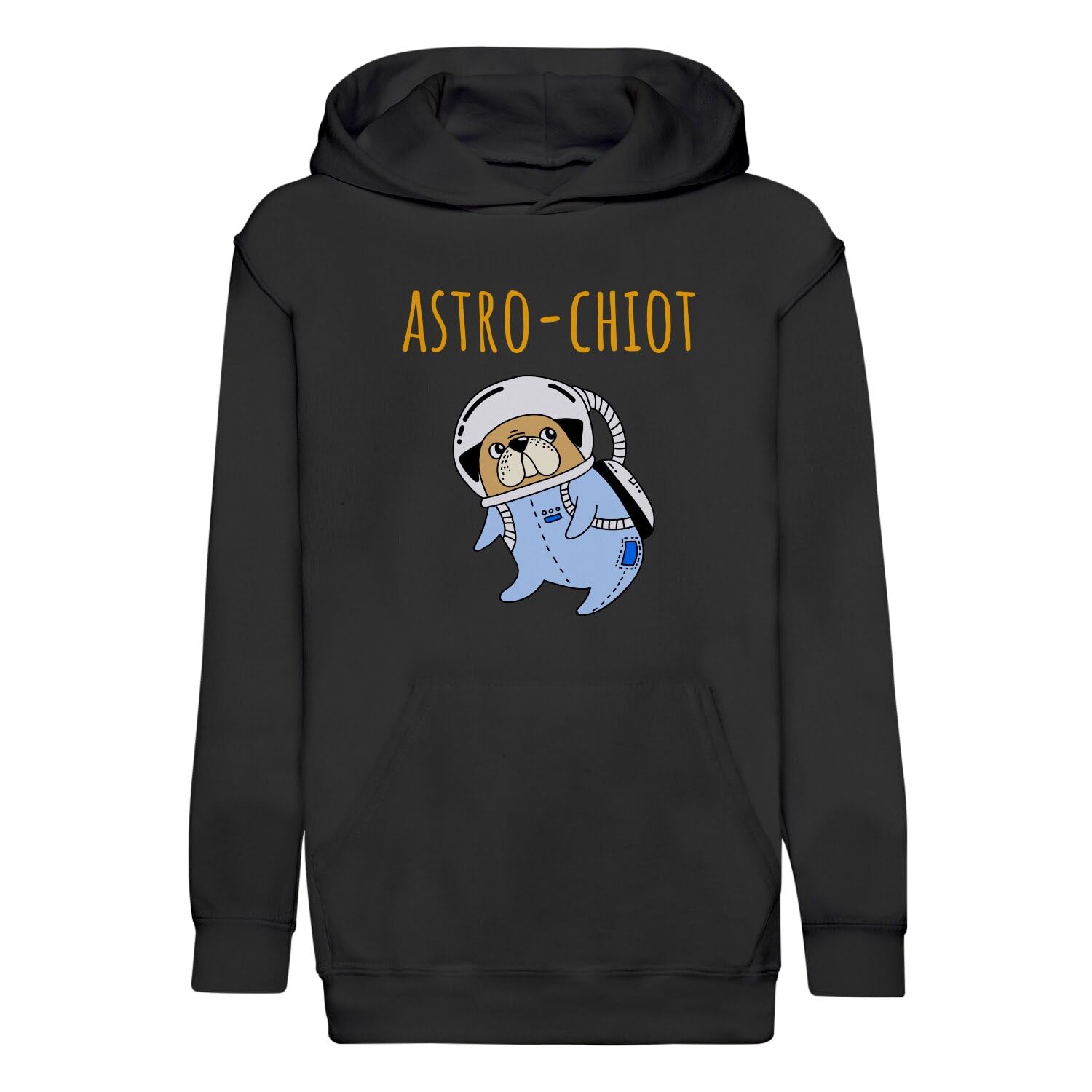 Sweat à capuche enfant astro chiot imprimé premium en coton doux - 4