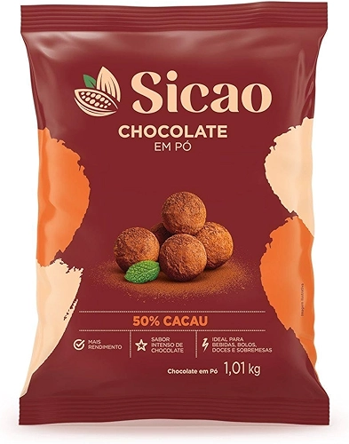 Chocolate Em Pó 50% 1.01Kg Sicao