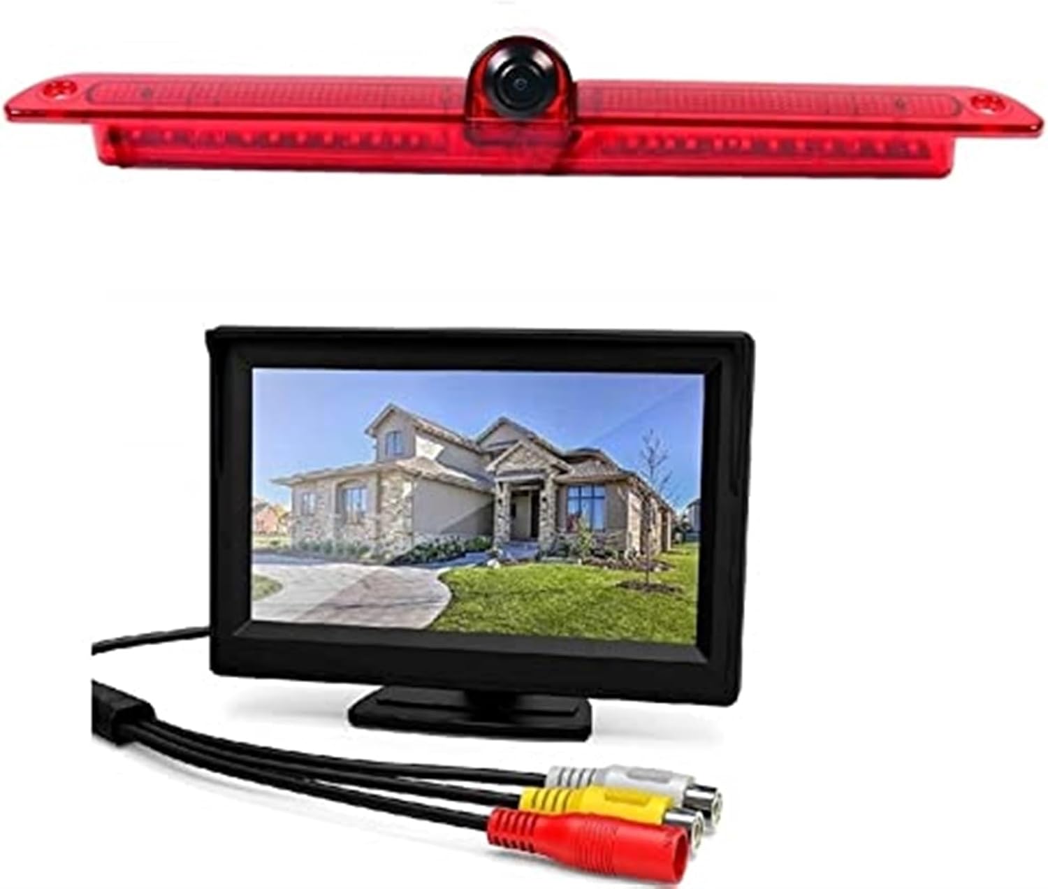 Brake Light Camera Night Vision Camera HD with +5 Monitor for LWB Sprinter W906 324H 524H for Crafter Transporter Third Brake Light Camera