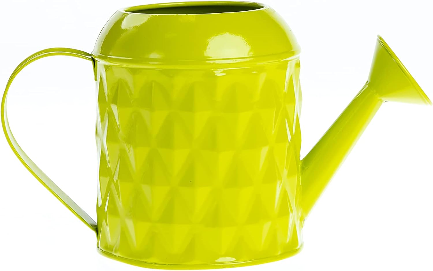 Colorful Watering Can Vase with Plastic Liner for Indoor Plants l Watering Can Planter l Modern Watering Can Decor for Home or Office (DL2037) (Green)