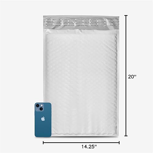 Miniatura 8 de IPACKNOW Paquete de 100 sobres de burbujas de polietileno #2 de 8.5 x 12 pulgadas, sobres acolchados amarillos, autoadhesivos, impermeables, 100