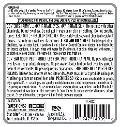 Atlas Star Tron Enzyme Fuel Treatment, Concentrated Gas Formula, 8 Ounces - Image 3