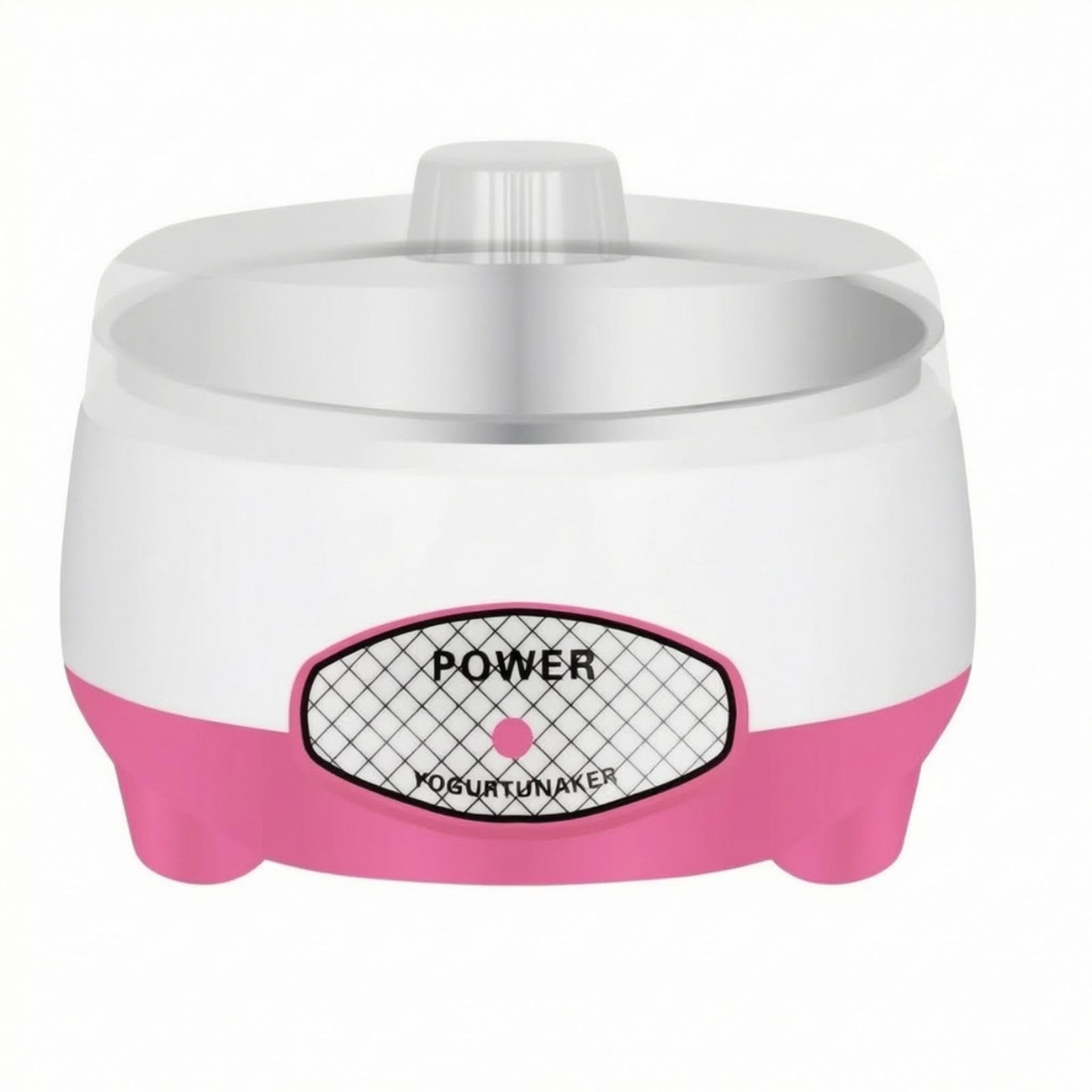 Automatic Yogurt Maker DIY Yogurt Maker with Transparen | Automatic Yogurt Maker DIY with Transparent Lid Compact Appliance for Beginners Families Kitchen Home Pink Eu Plug Stainless-image-34